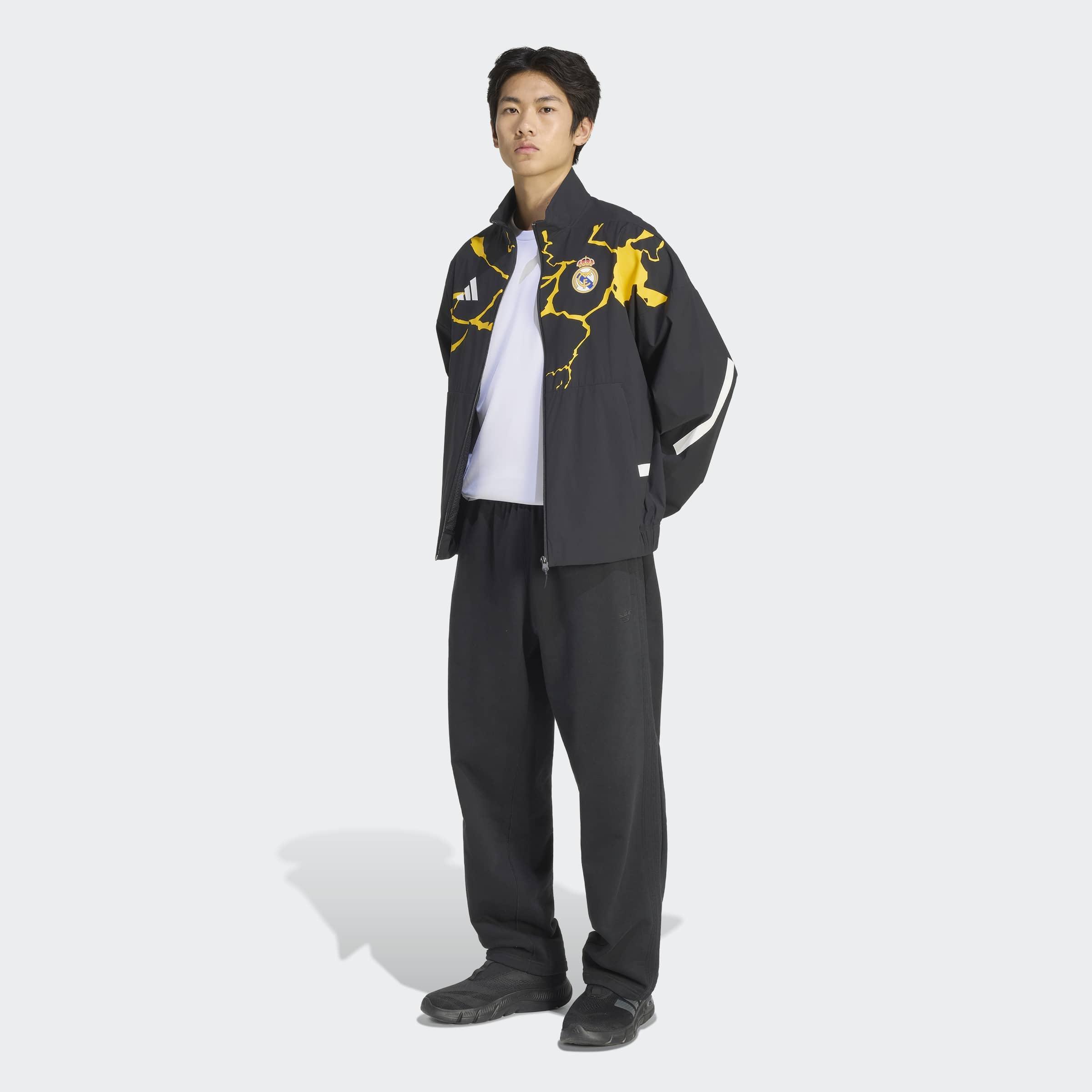 Adidas Real Madrid Avengers Z.N.E. Anthem Jacket, Black, A701_ONE, large image number 5