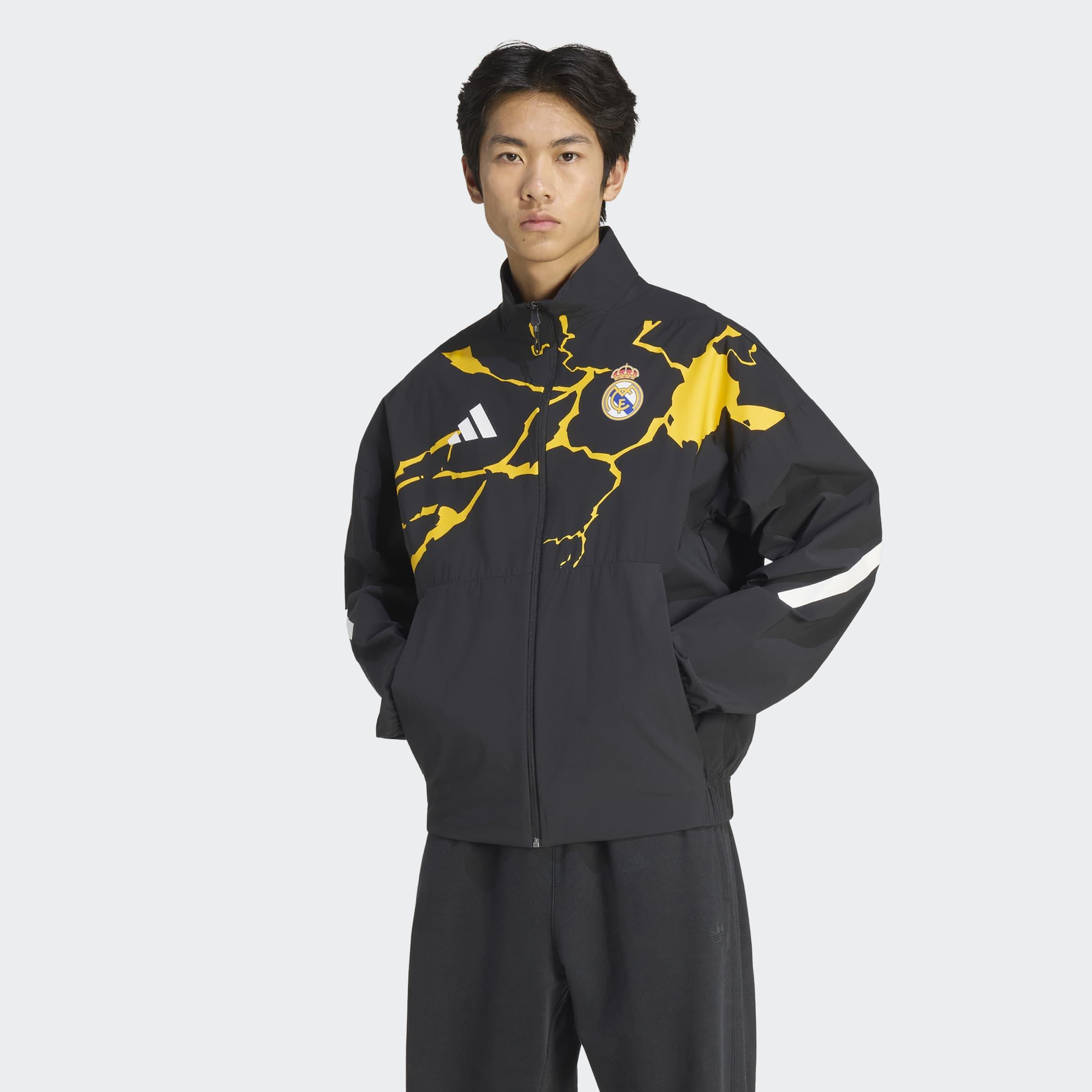 Adidas Real Madrid Avengers Z.N.E. Anthem Jacket, Black, A701_ONE, large image number 6