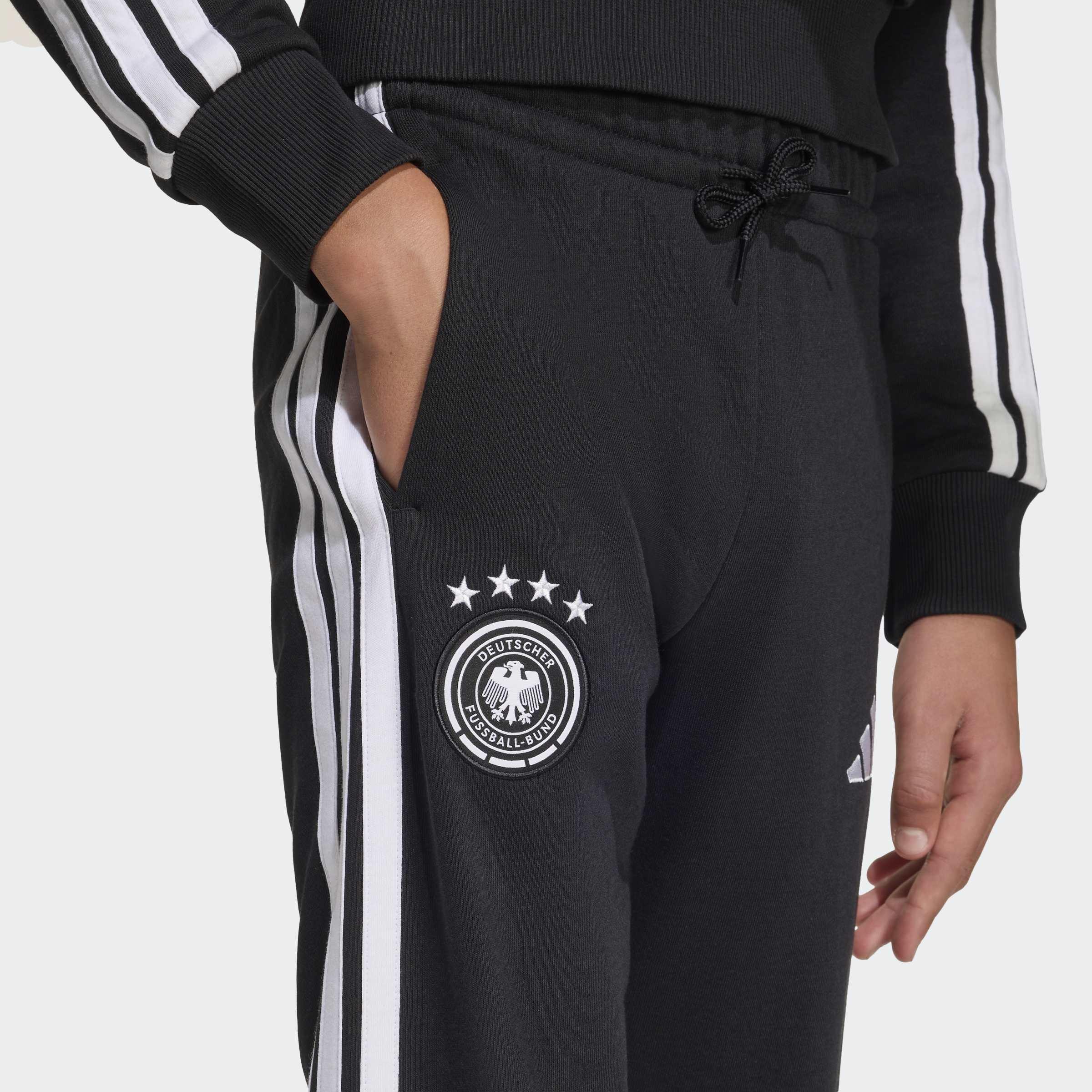 Kids Unisex Germany DNA Tracksuit Bottoms, Black, A701_ONE, large image number 3