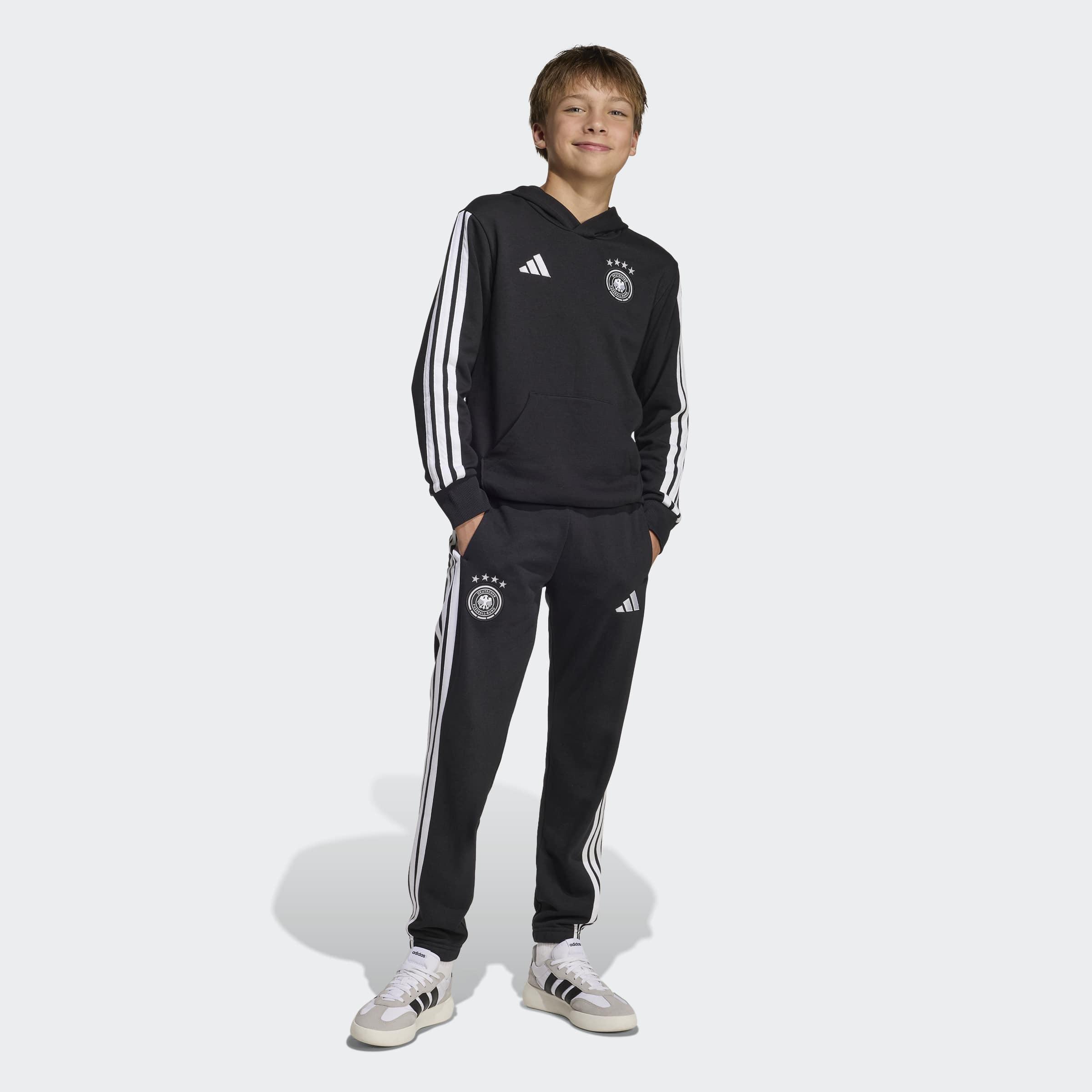Kids Unisex Germany DNA Tracksuit Bottoms, Black, A701_ONE, large image number 7