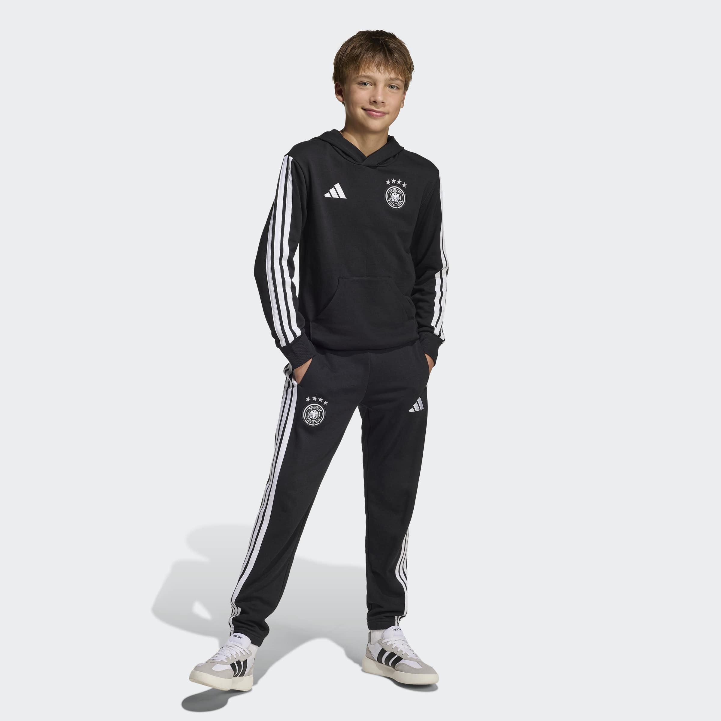 Kids Unisex Germany DNA Hoodie, Black, A701_ONE, large image number 5