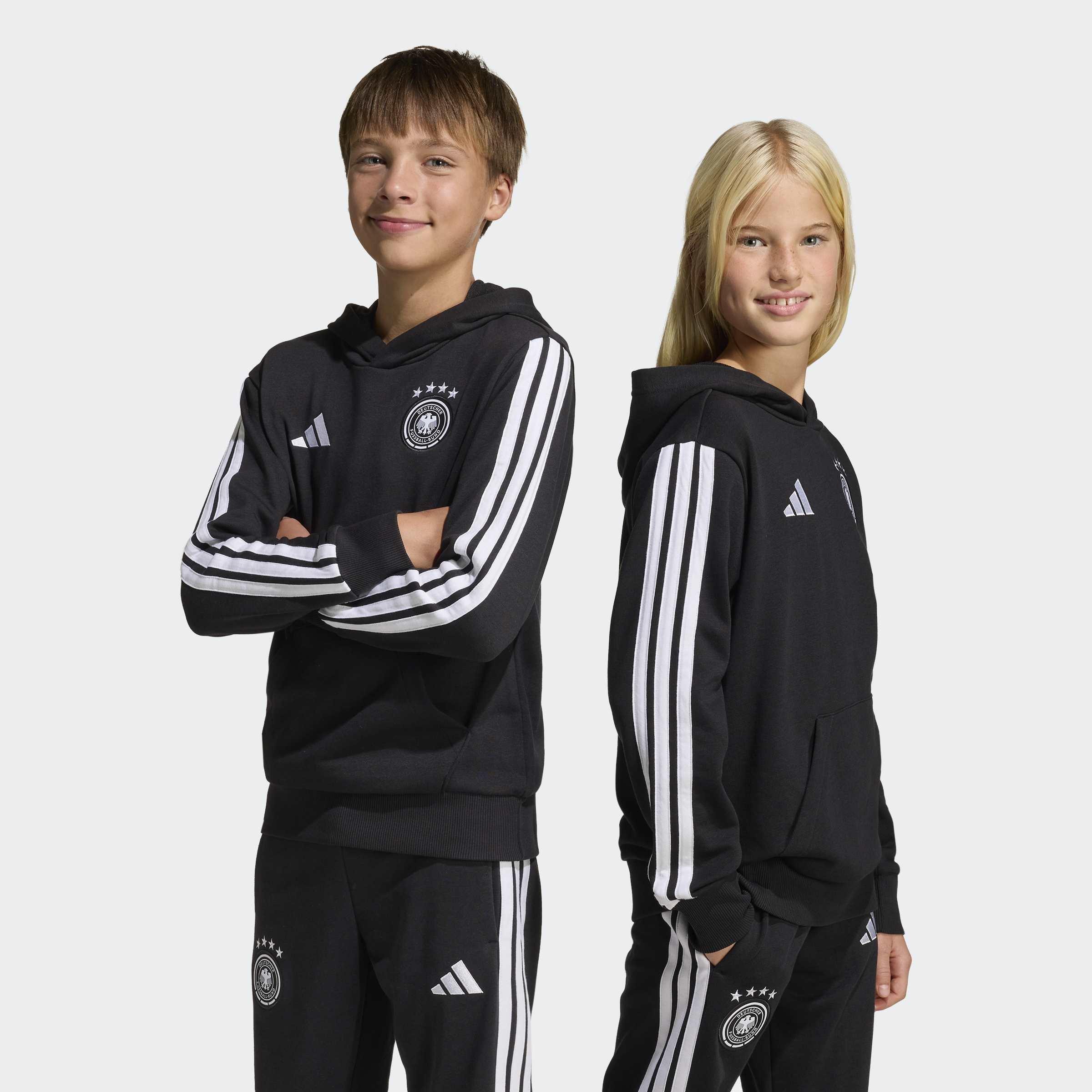 Kids Unisex Germany DNA Hoodie, Black, A701_ONE, large image number 6
