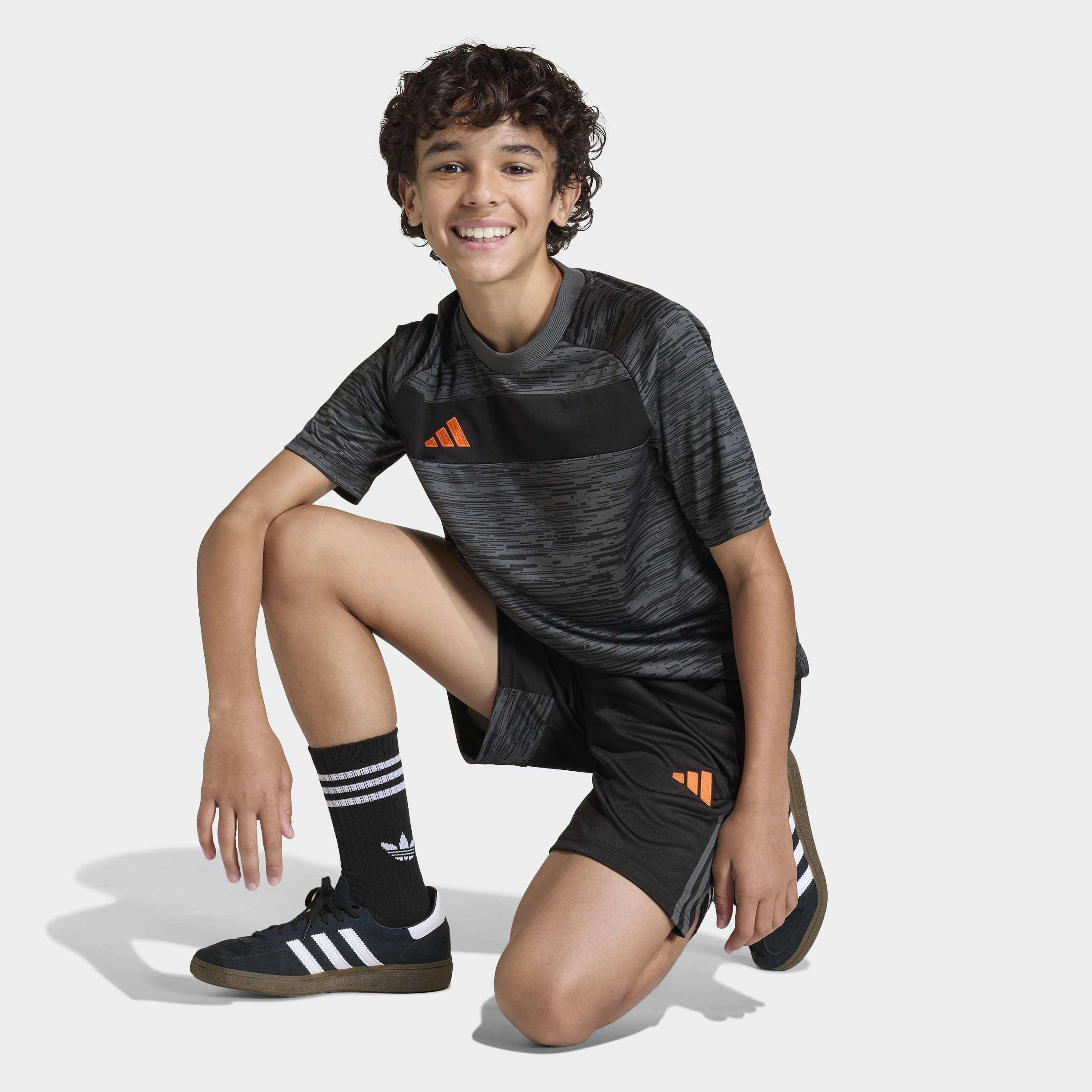 Kids Unisex Tiro25 Essentials Shorts, Black, A701_ONE, large image number 4