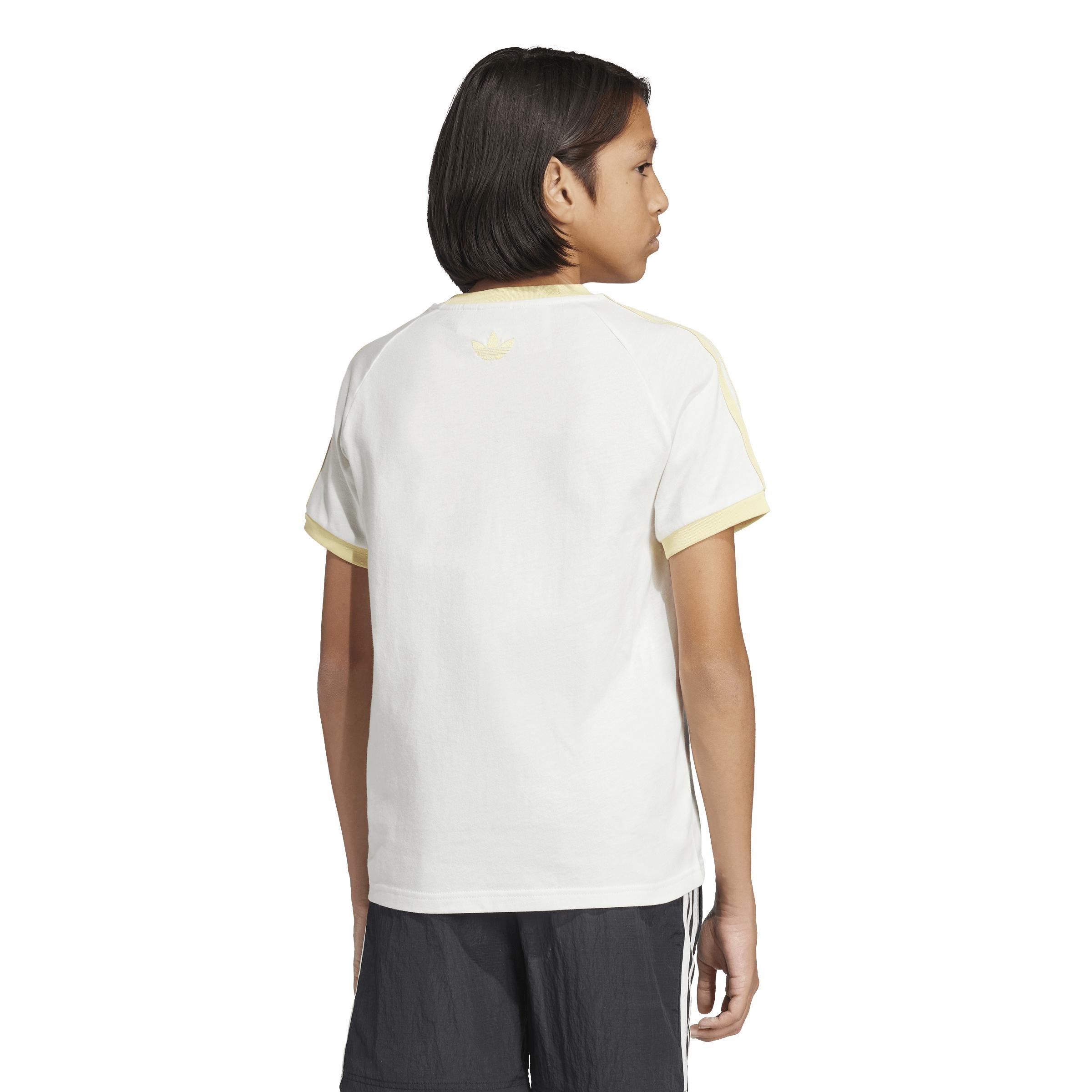 Unisex Kids adidas Originals x Minecraft Graphic T-Shirt, White, A701_ONE, large image number 1