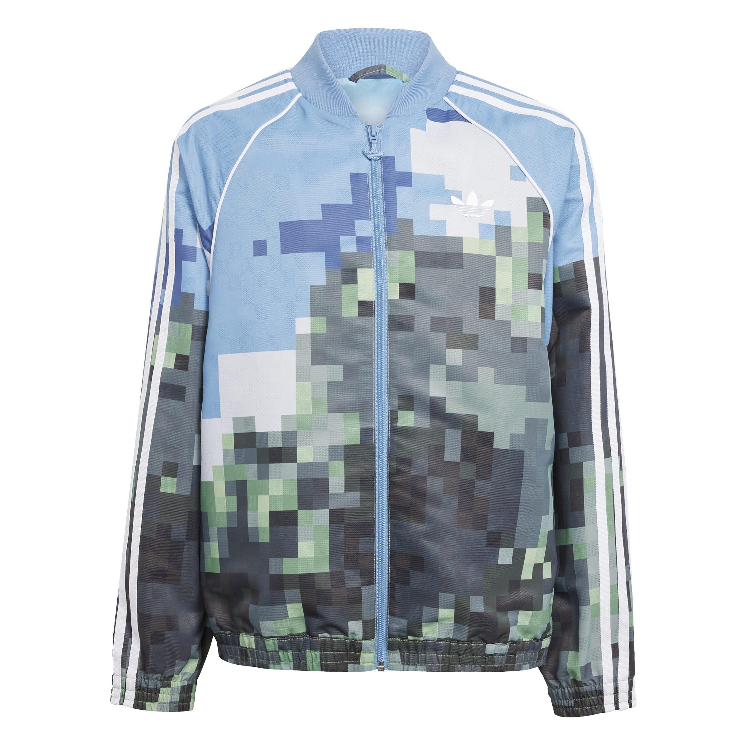 Unisex Kids adidas Originals x Minecraft Track Top, Blue, , large image number 0