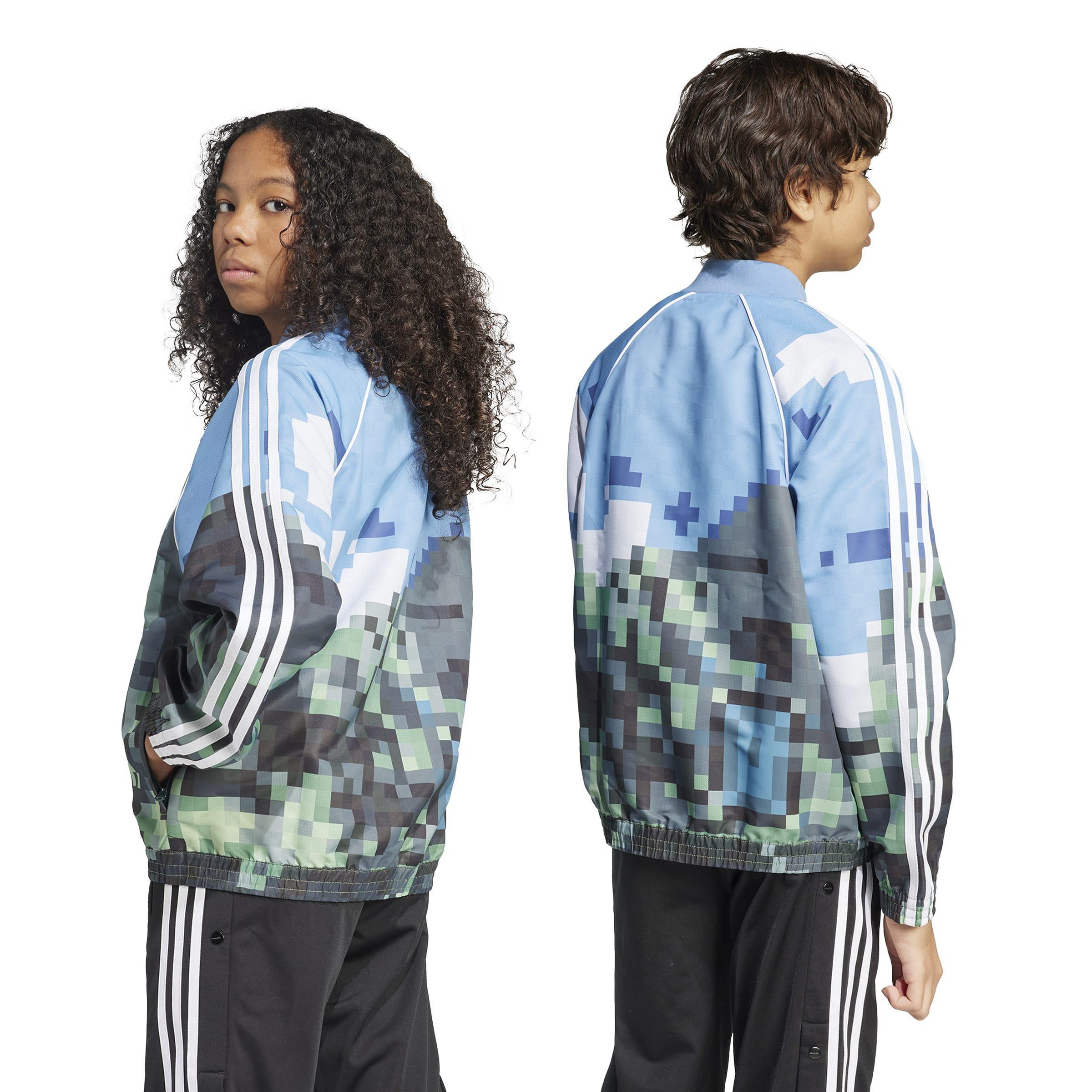 Unisex Kids adidas Originals x Minecraft Track Top, Blue, , large image number 1