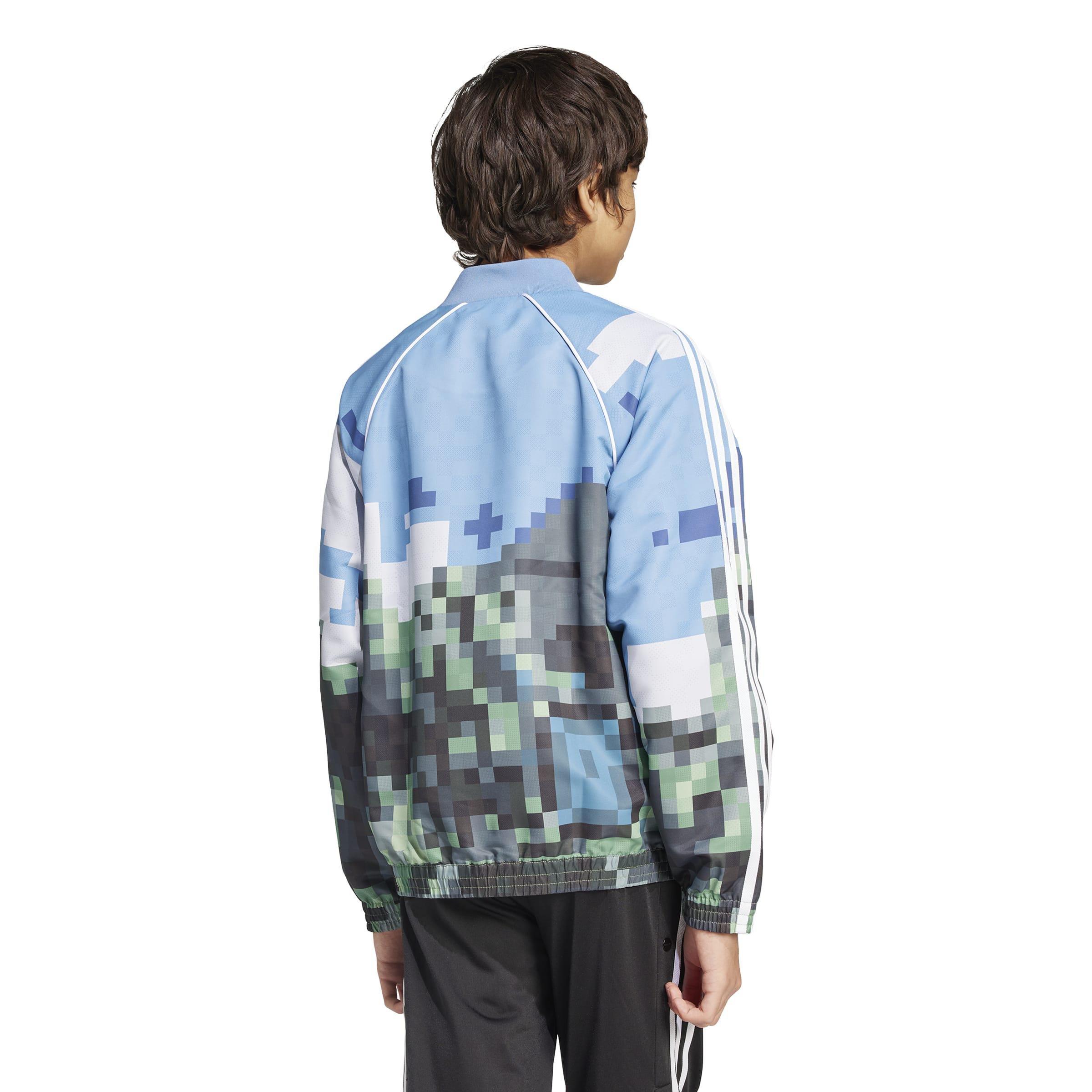 Unisex Kids adidas Originals x Minecraft Track Top, Blue, , large image number 2