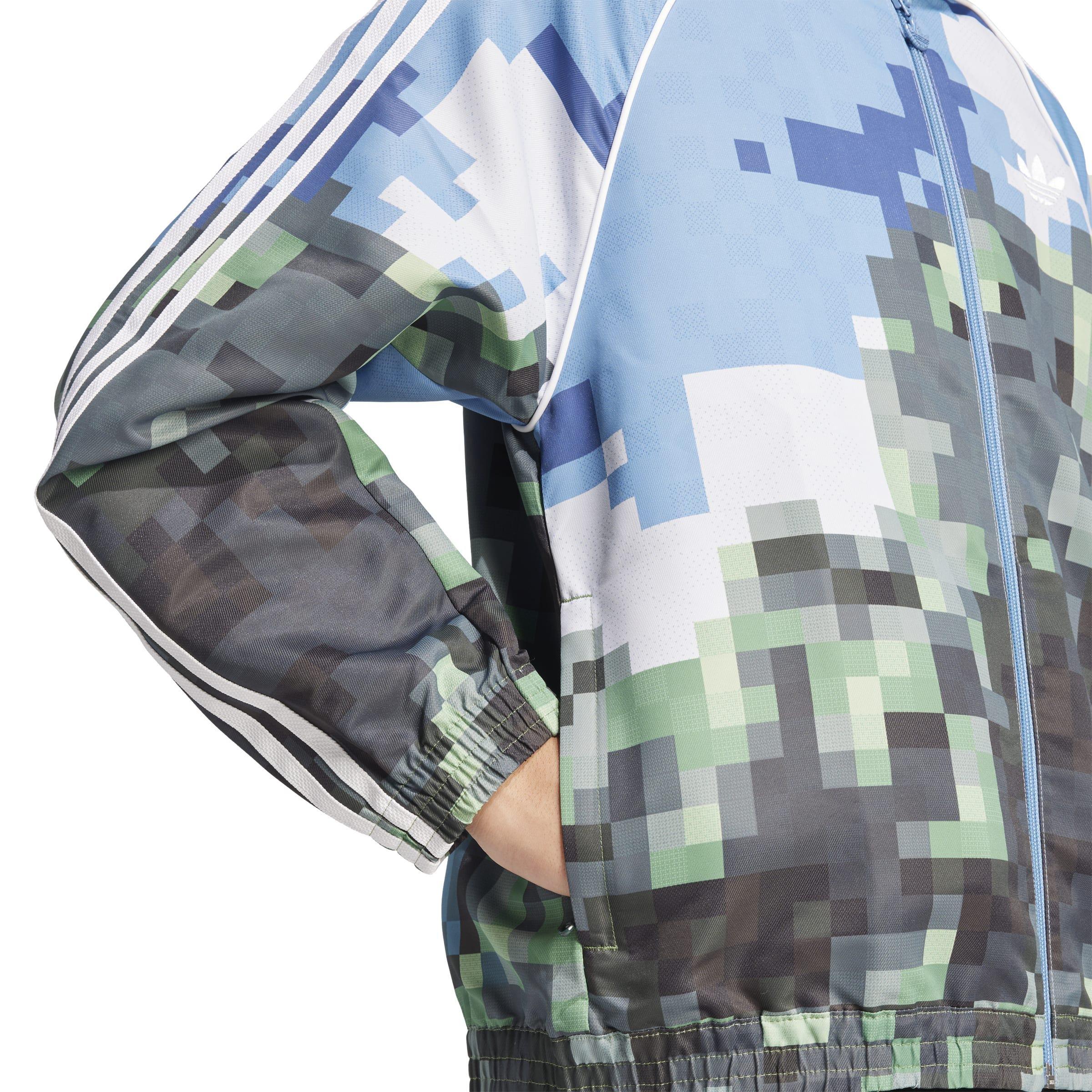 Unisex Kids adidas Originals x Minecraft Track Top, Blue, , large image number 3
