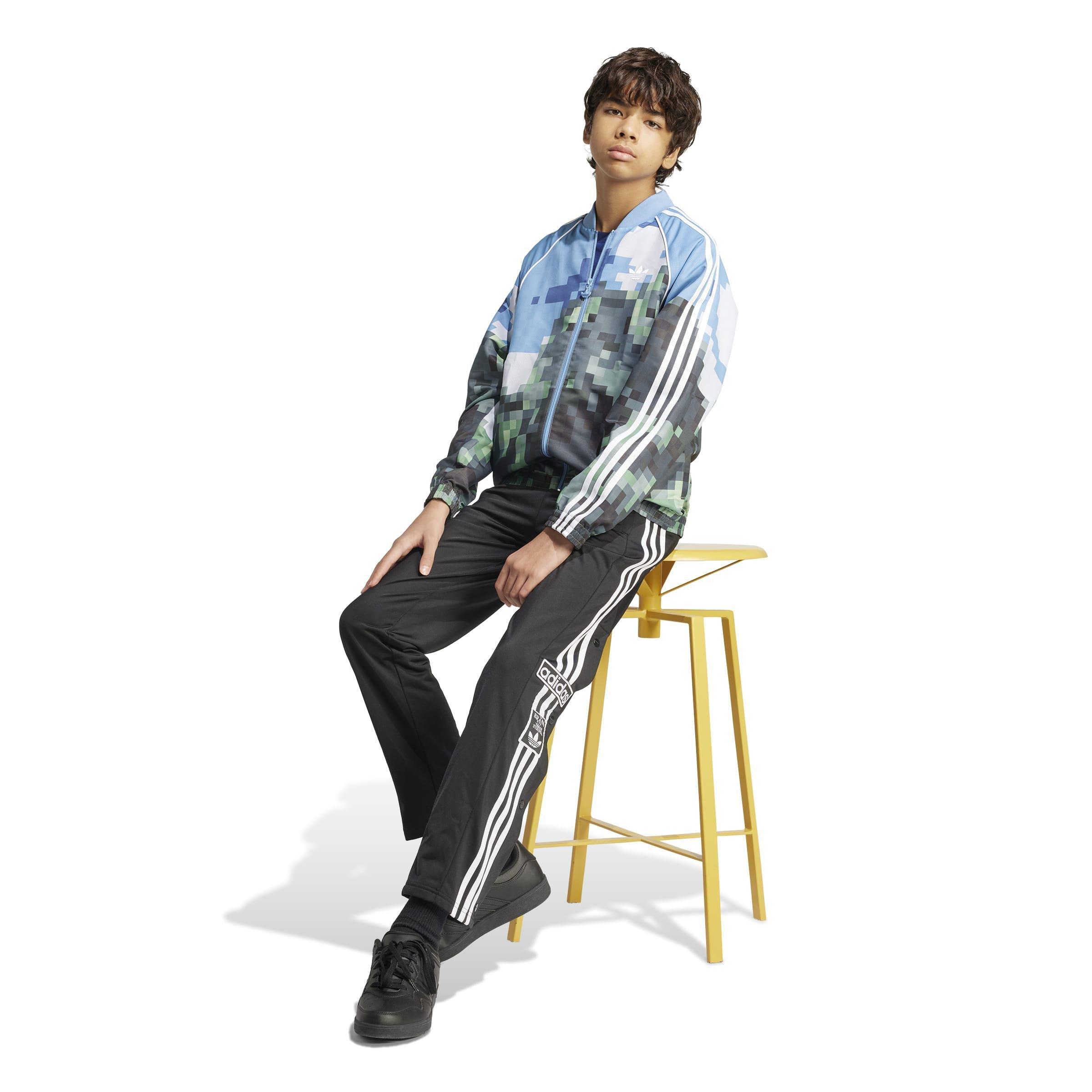 Unisex Kids adidas Originals x Minecraft Track Top, Blue, , large image number 7