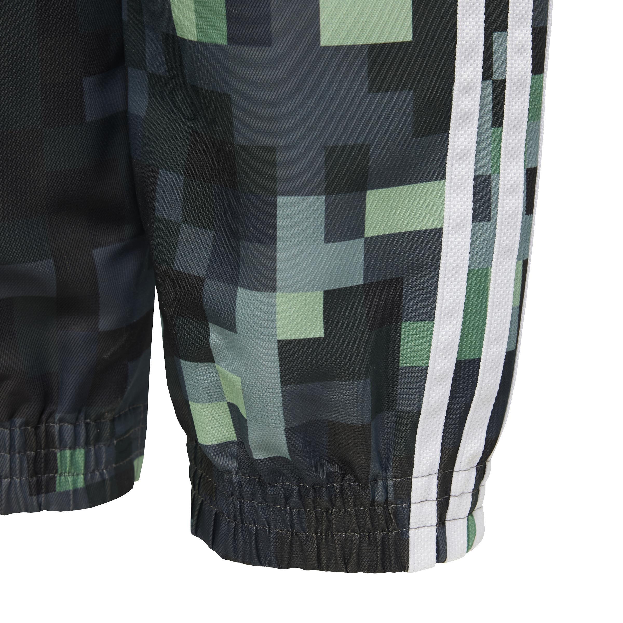 Unisex Kids adidas Originals x Minecraft Track Pants, Green, A701_ONE, large image number 4