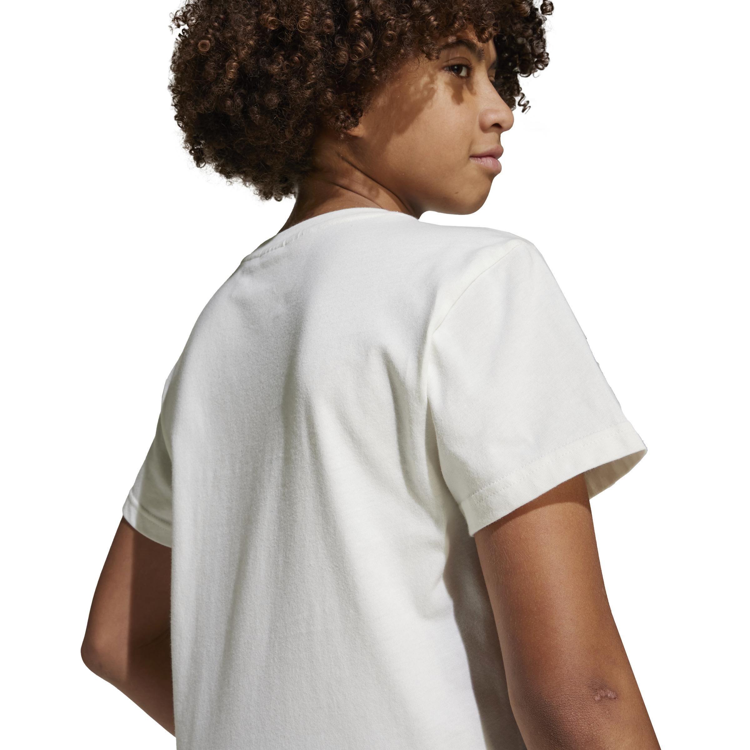 Unisex Kids adidas Originals x Minecraft Graphic Tee, White, A701_ONE, large image number 3