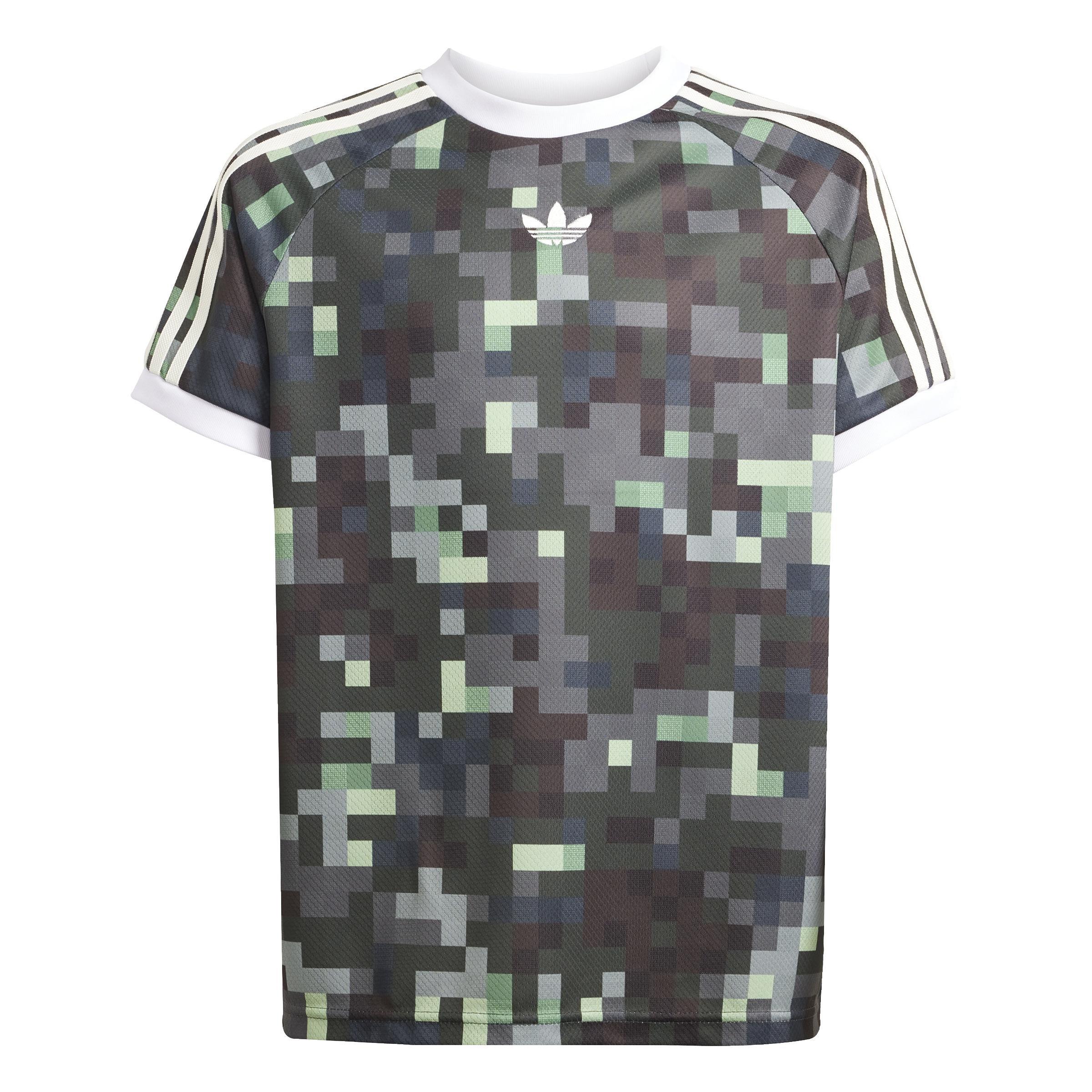 Unisex adidas Originals x Minecraft Graphic T-Shirt, Green, , large image number 0
