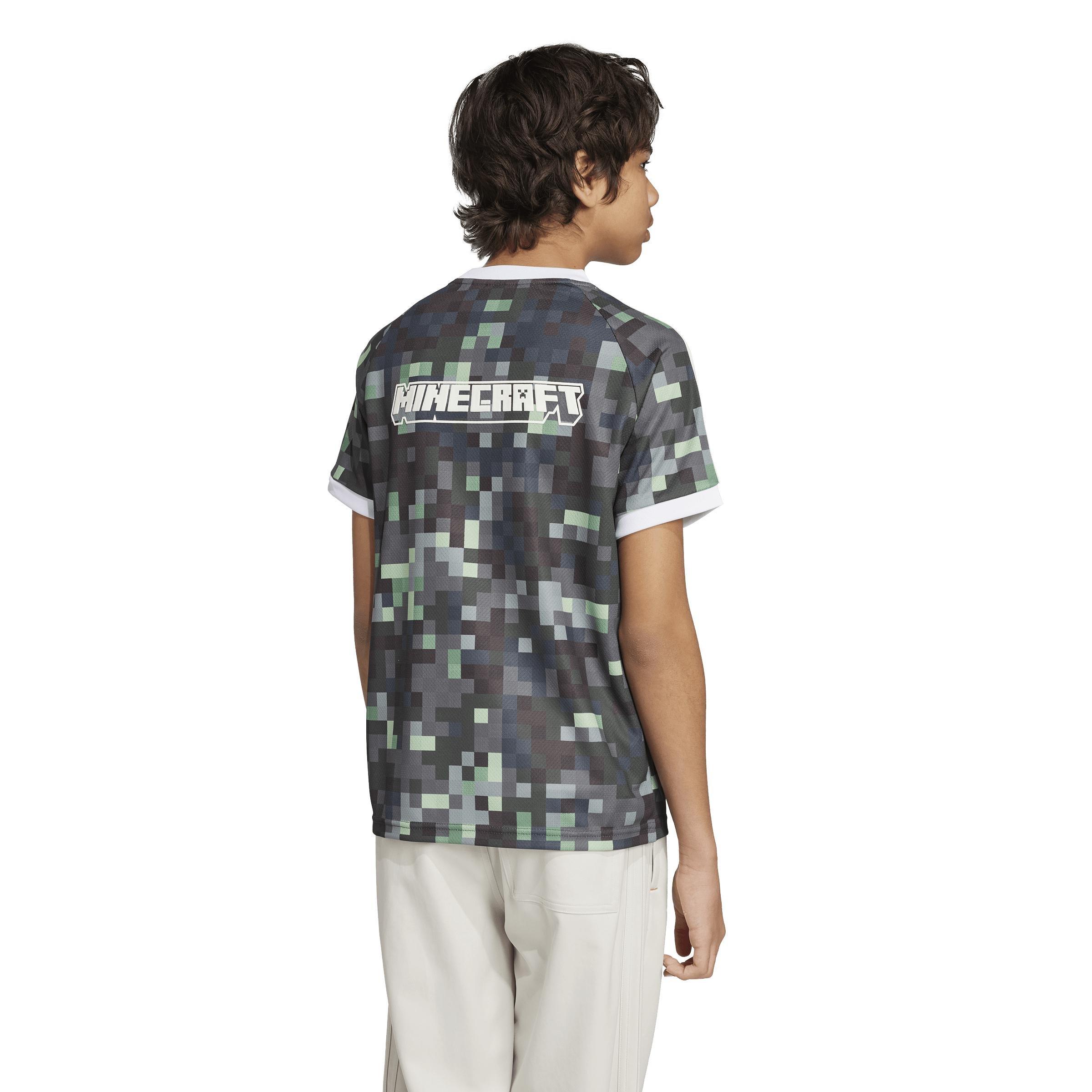 Unisex adidas Originals x Minecraft Graphic T-Shirt, Green, , large image number 1