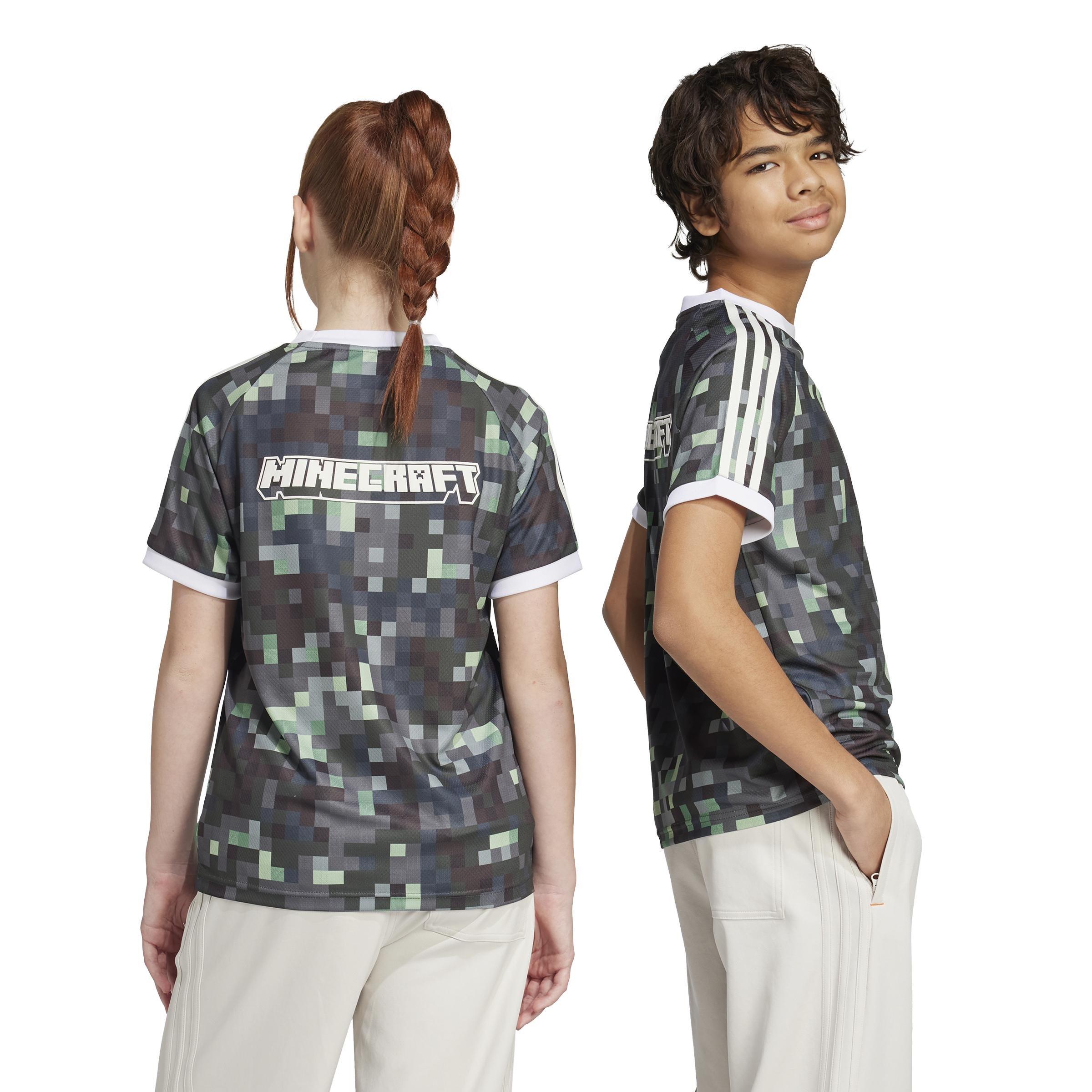 Unisex adidas Originals x Minecraft Graphic T-Shirt, Green, , large image number 2