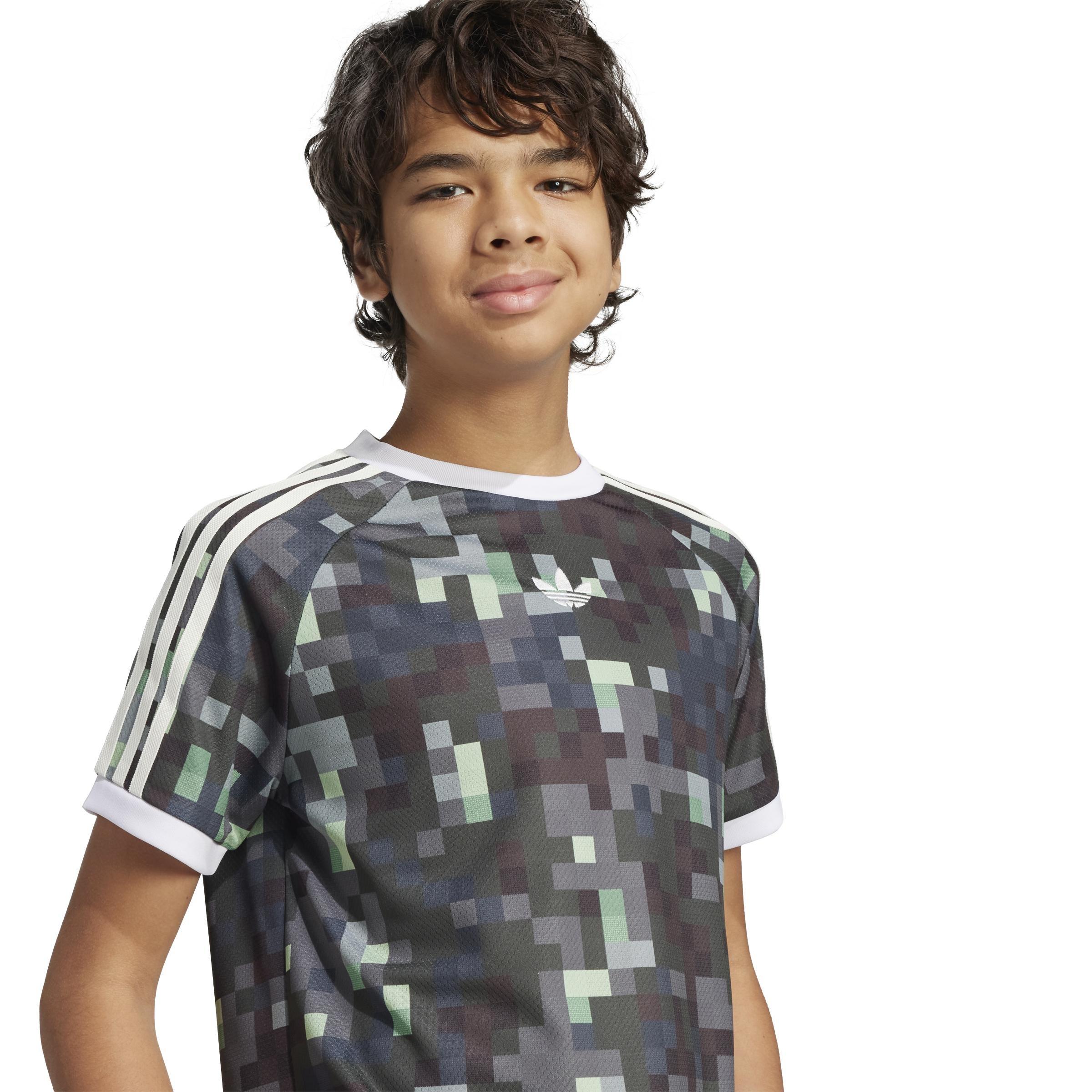 Unisex adidas Originals x Minecraft Graphic T-Shirt, Green, , large image number 4