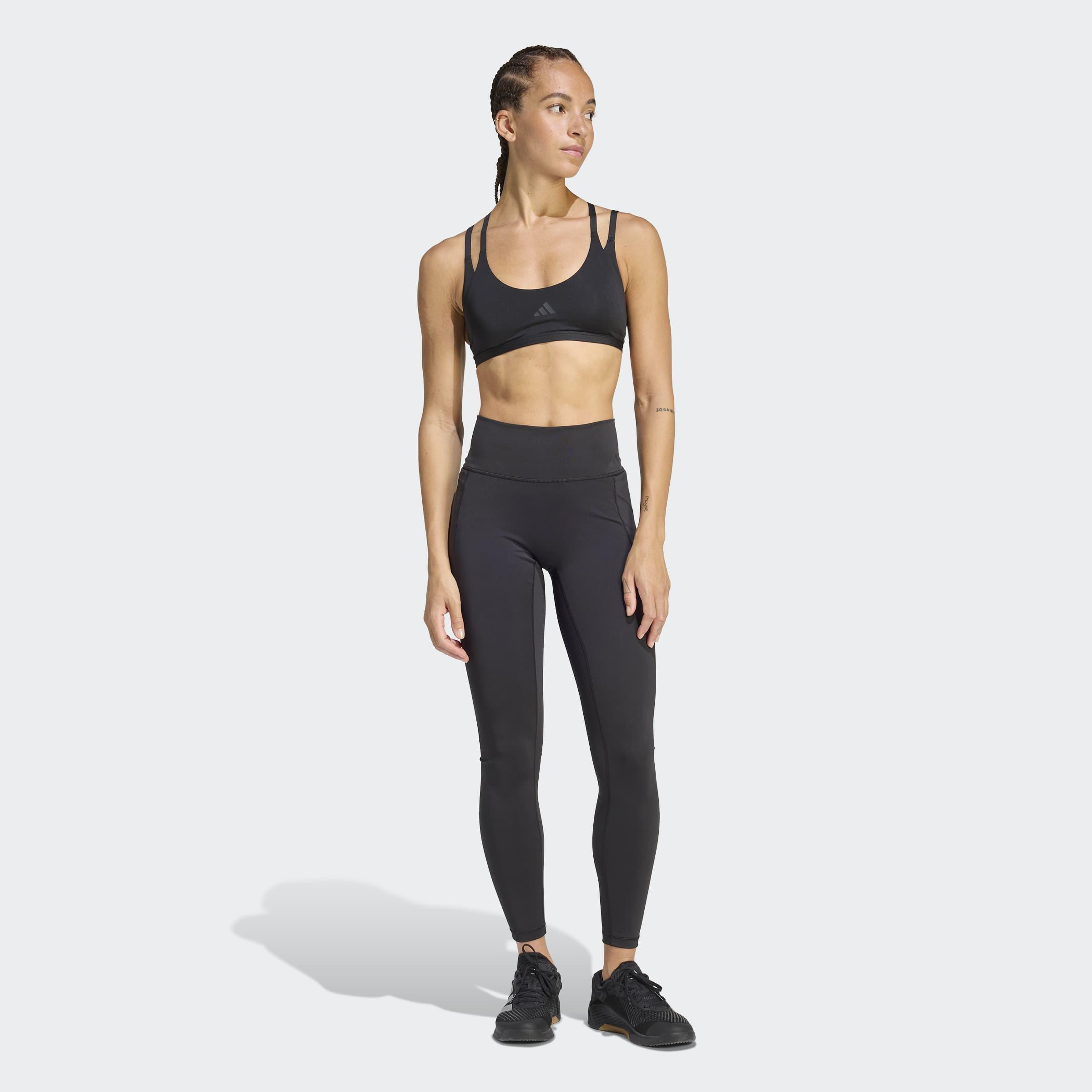 Optime Workout Full Length Leggings, Black, A701_ONE, large image number 4