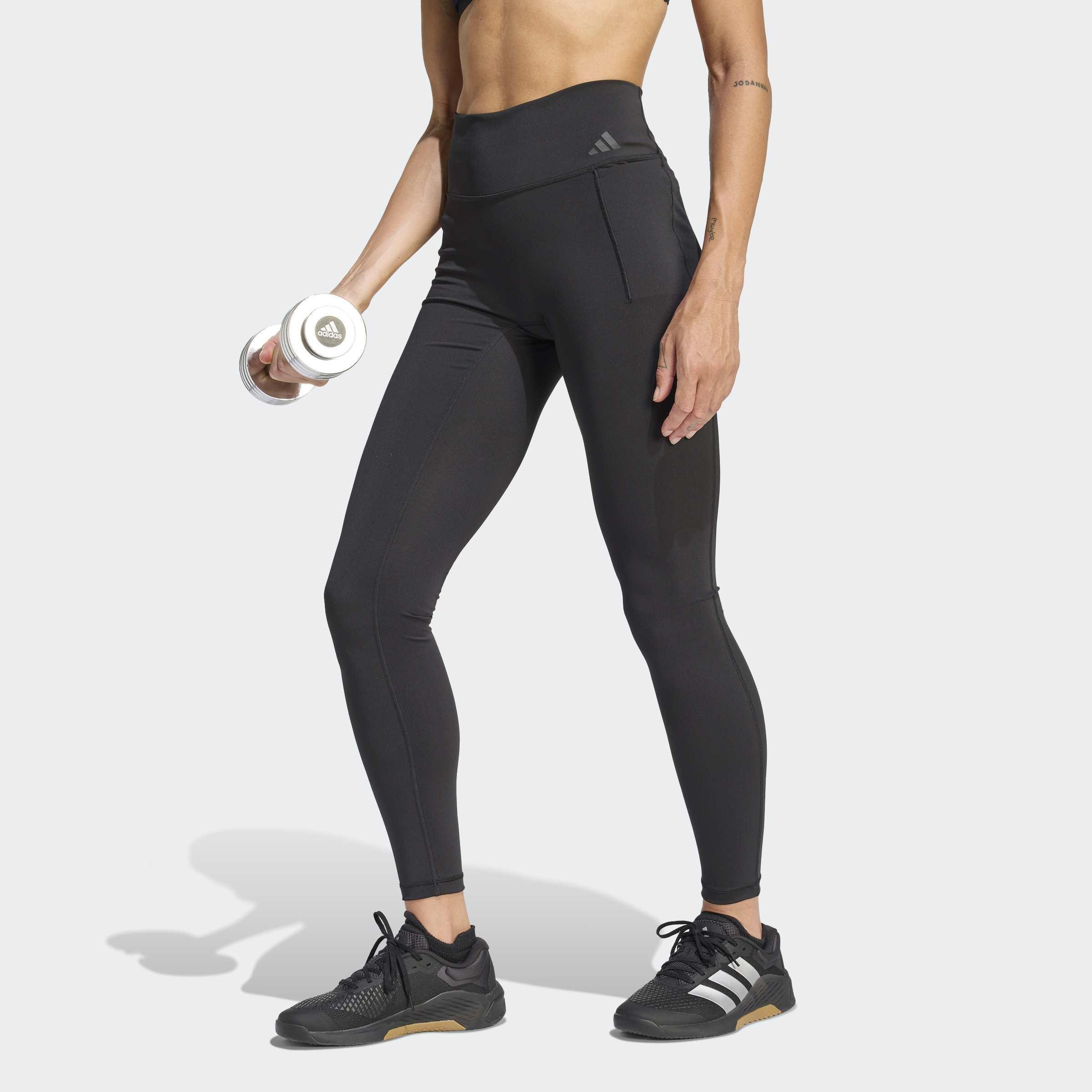 Optime Workout Full Length Leggings, Black, A701_ONE, large image number 5