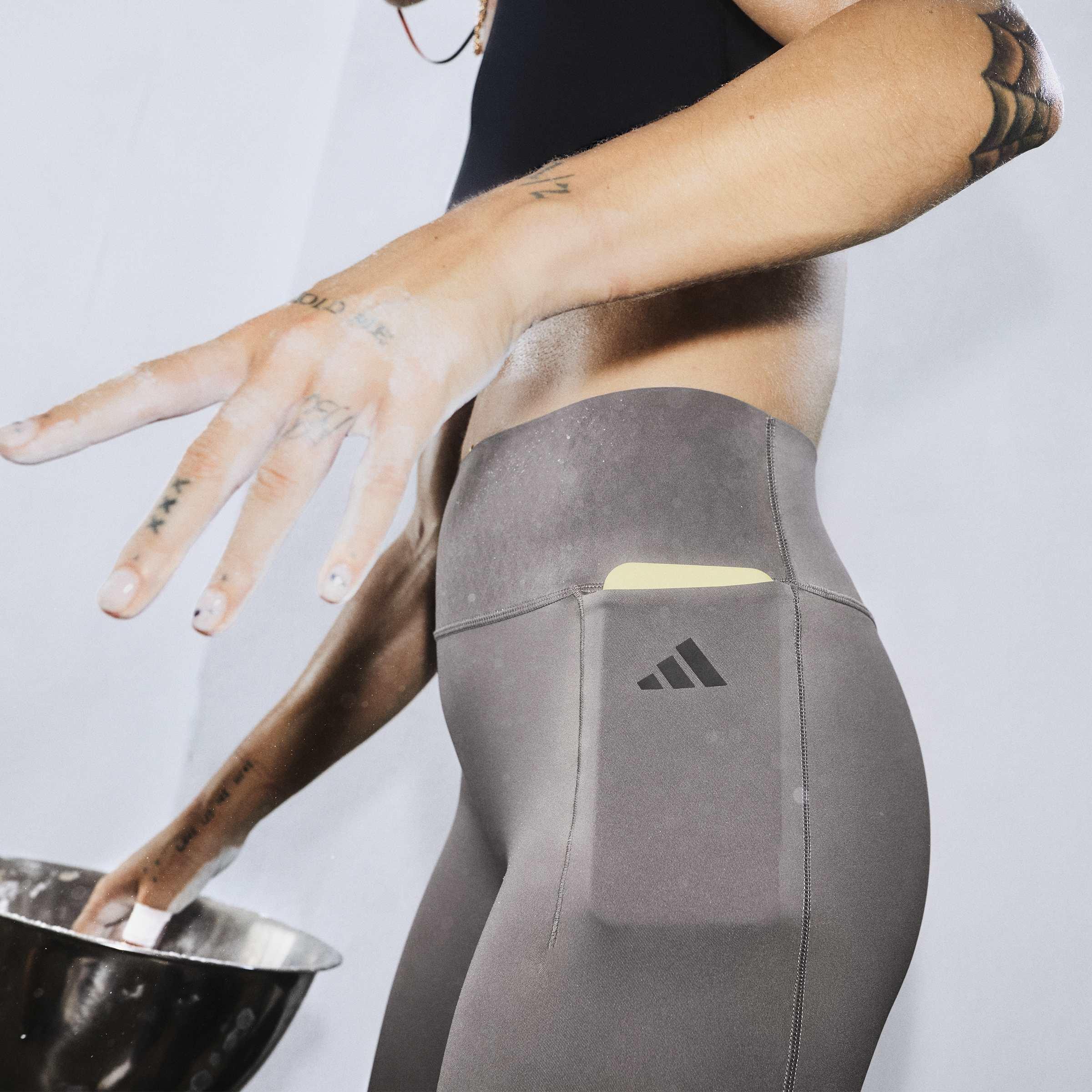 Optime Workout Full Length Leggings, Black, A701_ONE, large image number 7