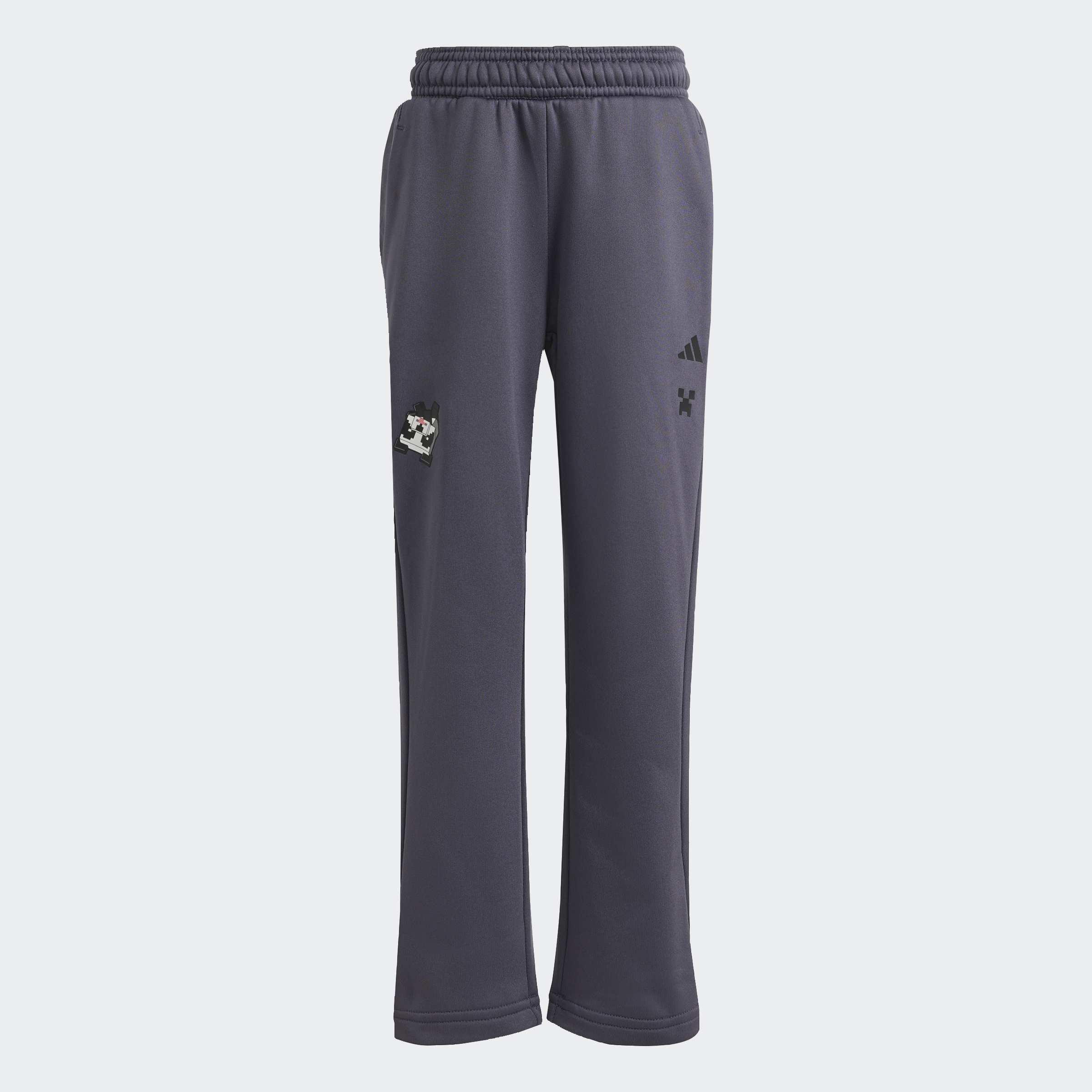 Kids Unisex Adidas Minecraft Training Jogger, Grey, A701_ONE, large image number 6