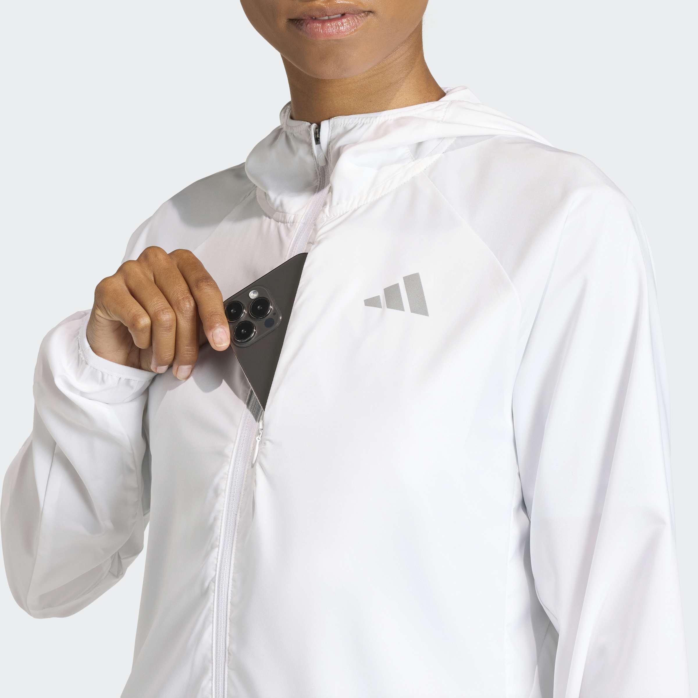 adi365 Running Essentials Jacket, White, A701_ONE, large image number 3