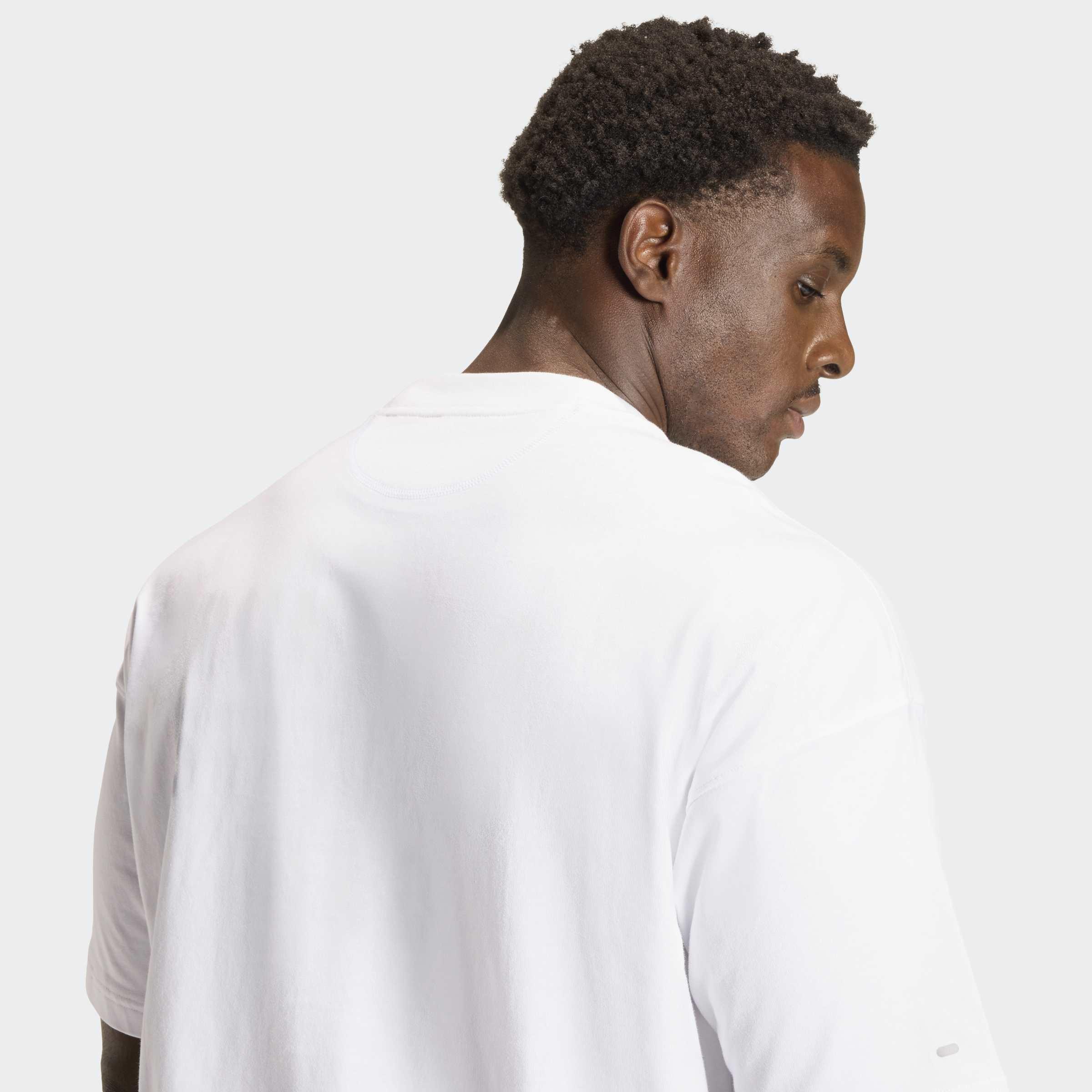 Unisex Adi365 Cheering T-Shirt, White, A701_ONE, large image number 3