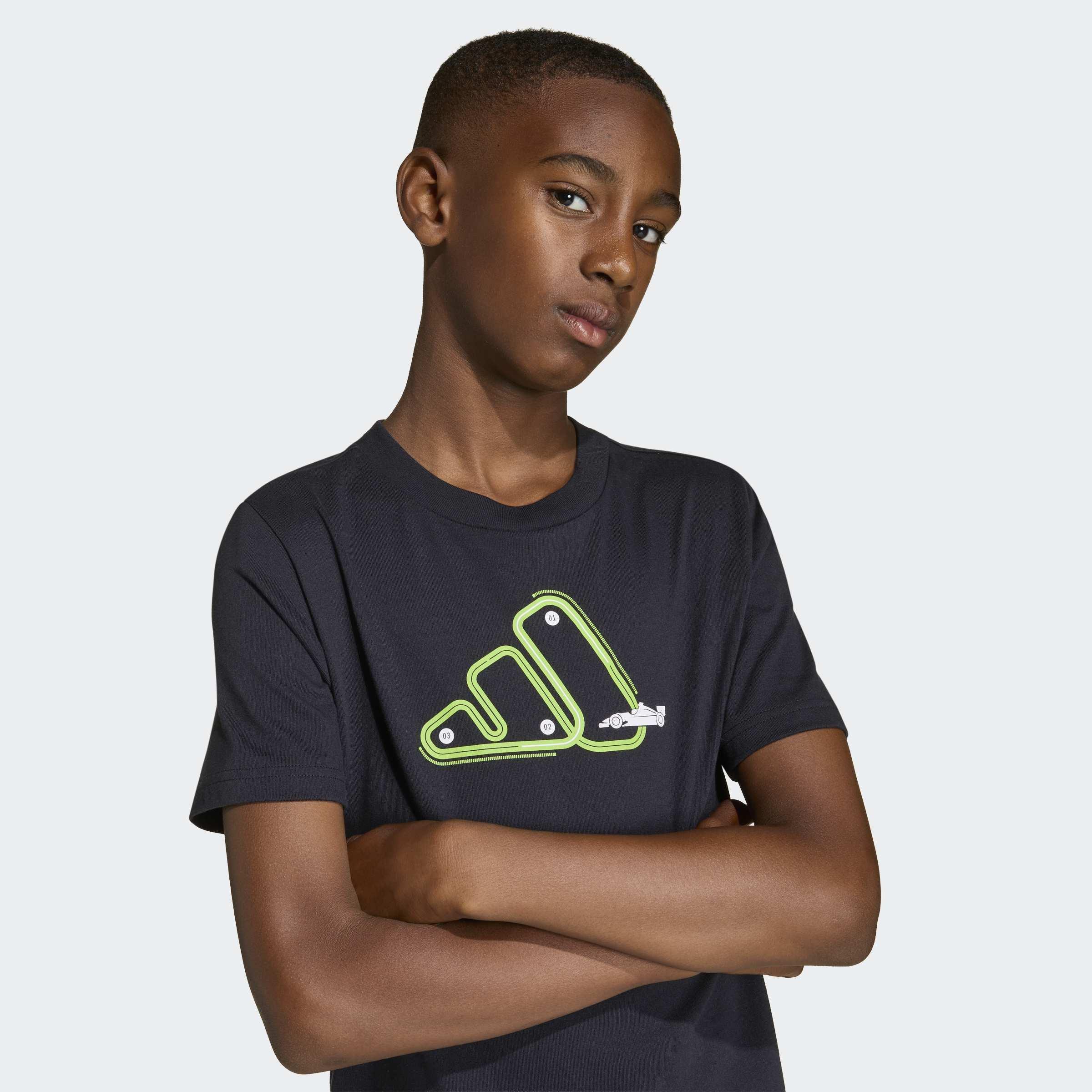 Kids Unisex Adrenaline Aesthetic Graphic T-Shirt, Black, A701_ONE, large image number 4