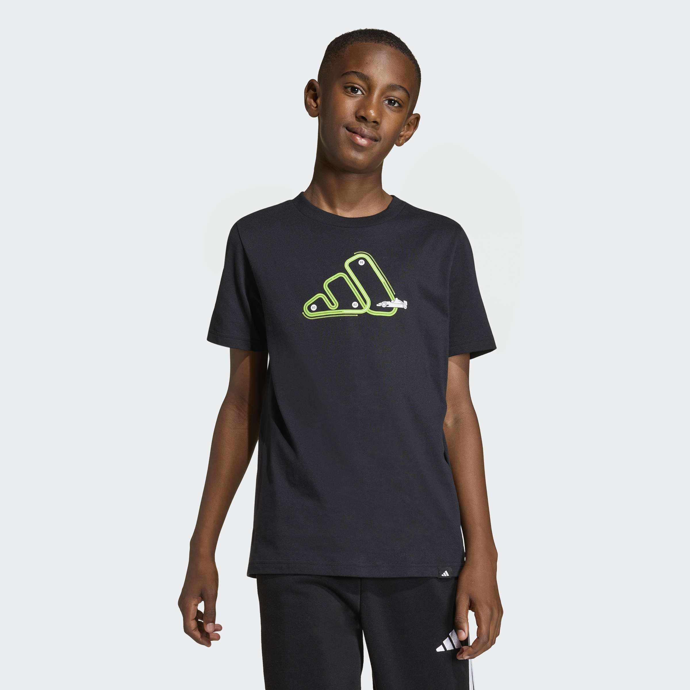 Kids Unisex Adrenaline Aesthetic Graphic T-Shirt, Black, A701_ONE, large image number 5