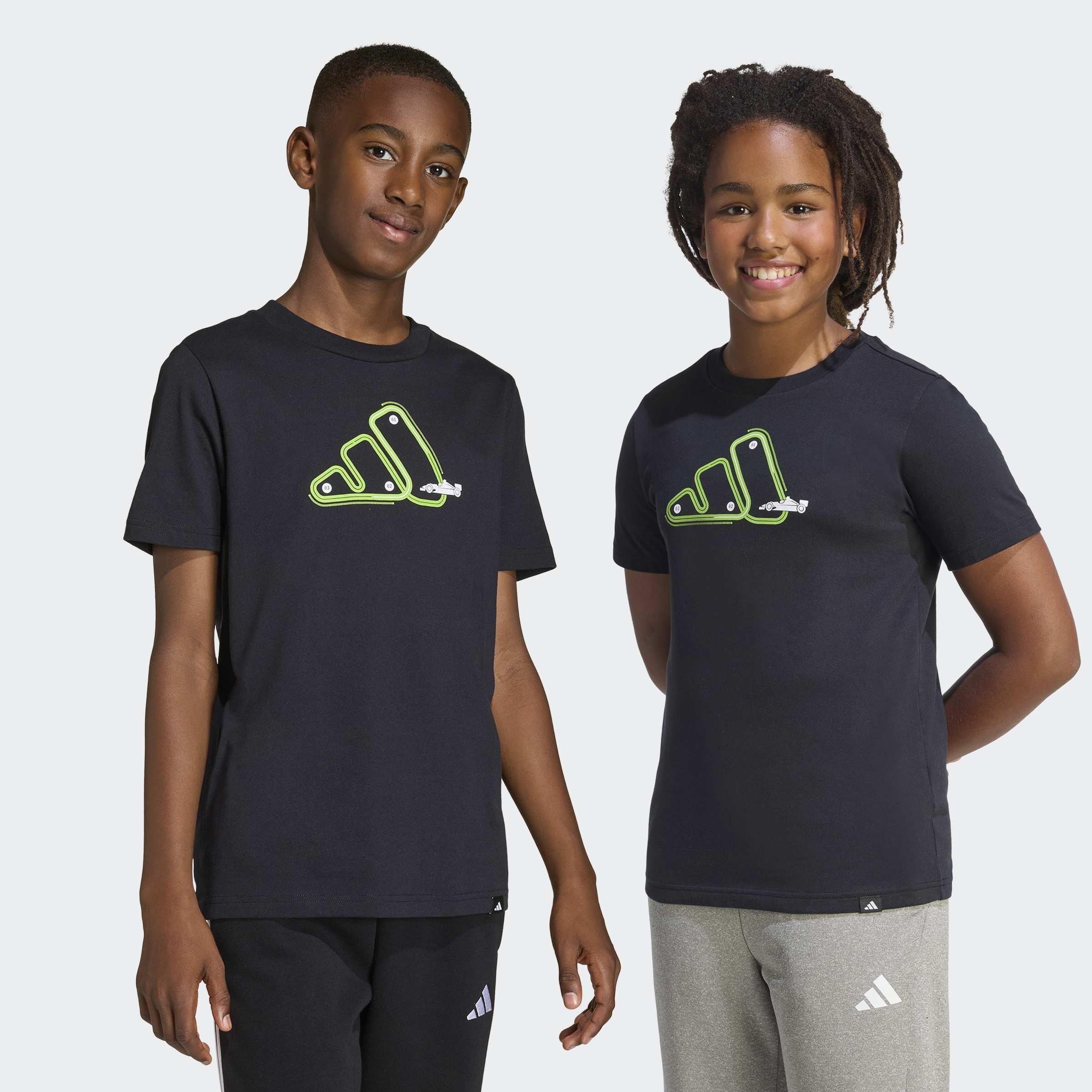 Kids Unisex Adrenaline Aesthetic Graphic T-Shirt, Black, A701_ONE, large image number 6