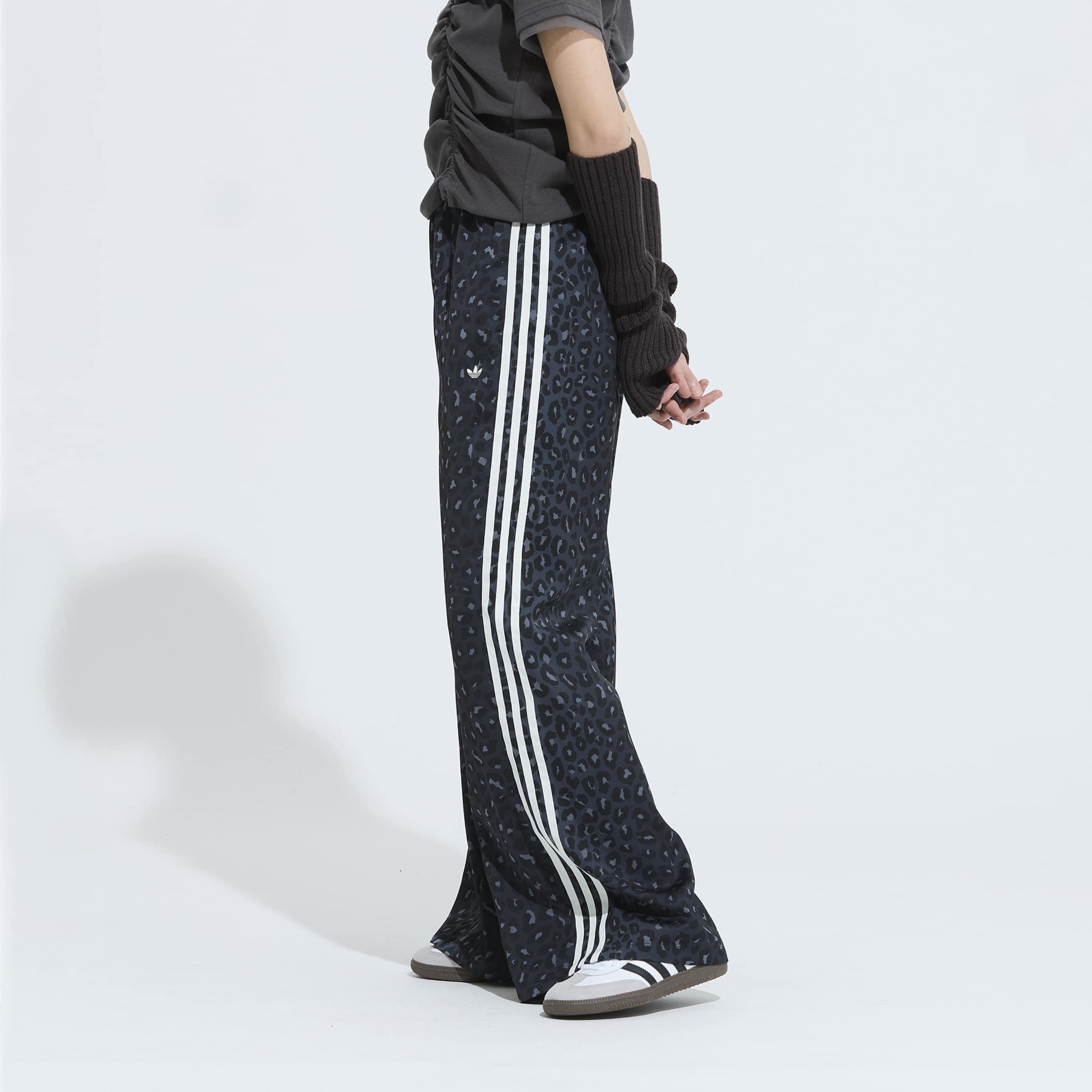 adidas Originals Wide Leg Satin Joggers, Multicolor, A701_ONE, large image number 4