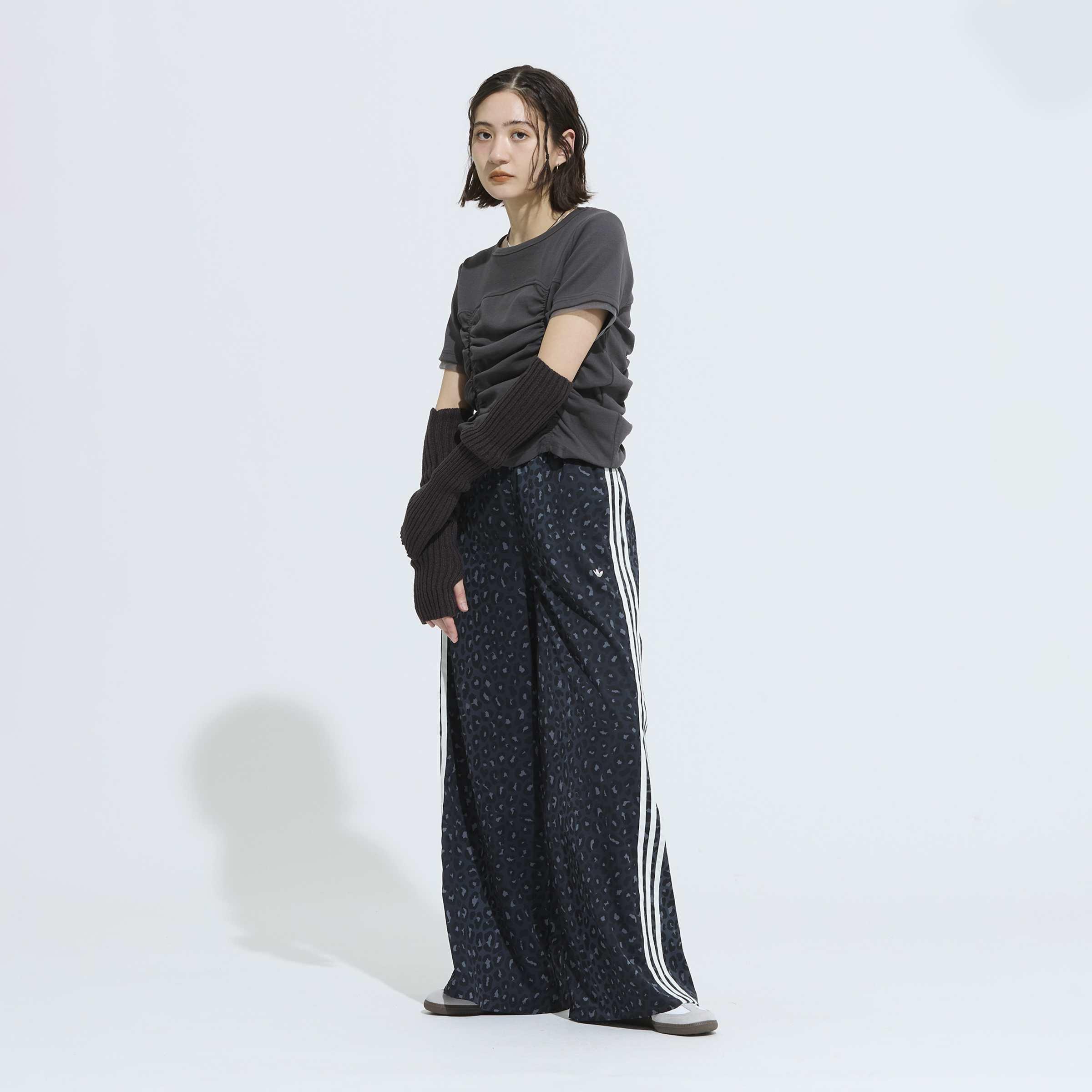 adidas Originals Wide Leg Satin Joggers, Multicolor, A701_ONE, large image number 5