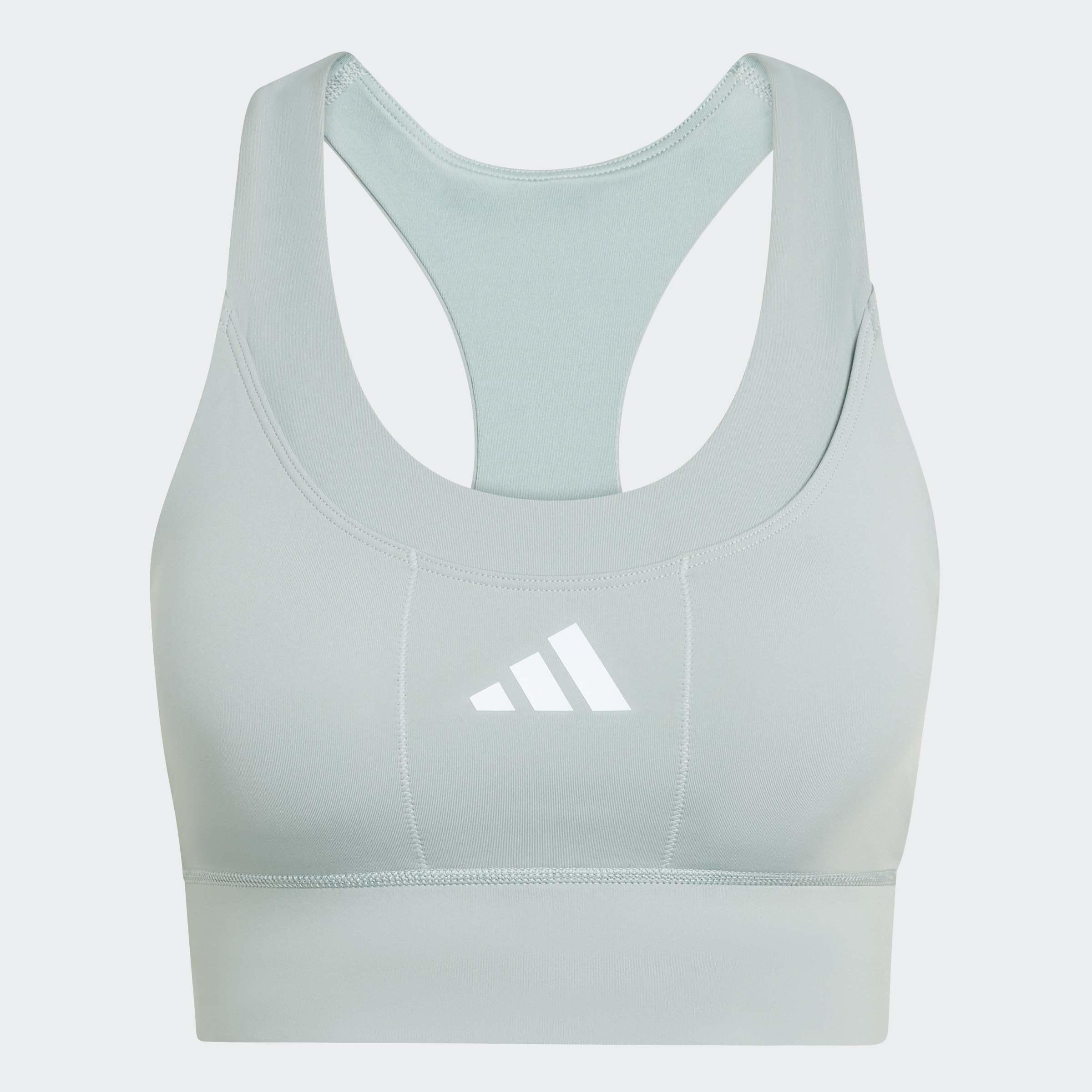 Adi365 Running Pocket Medium Support Bra, Green, A701_ONE, large image number 0