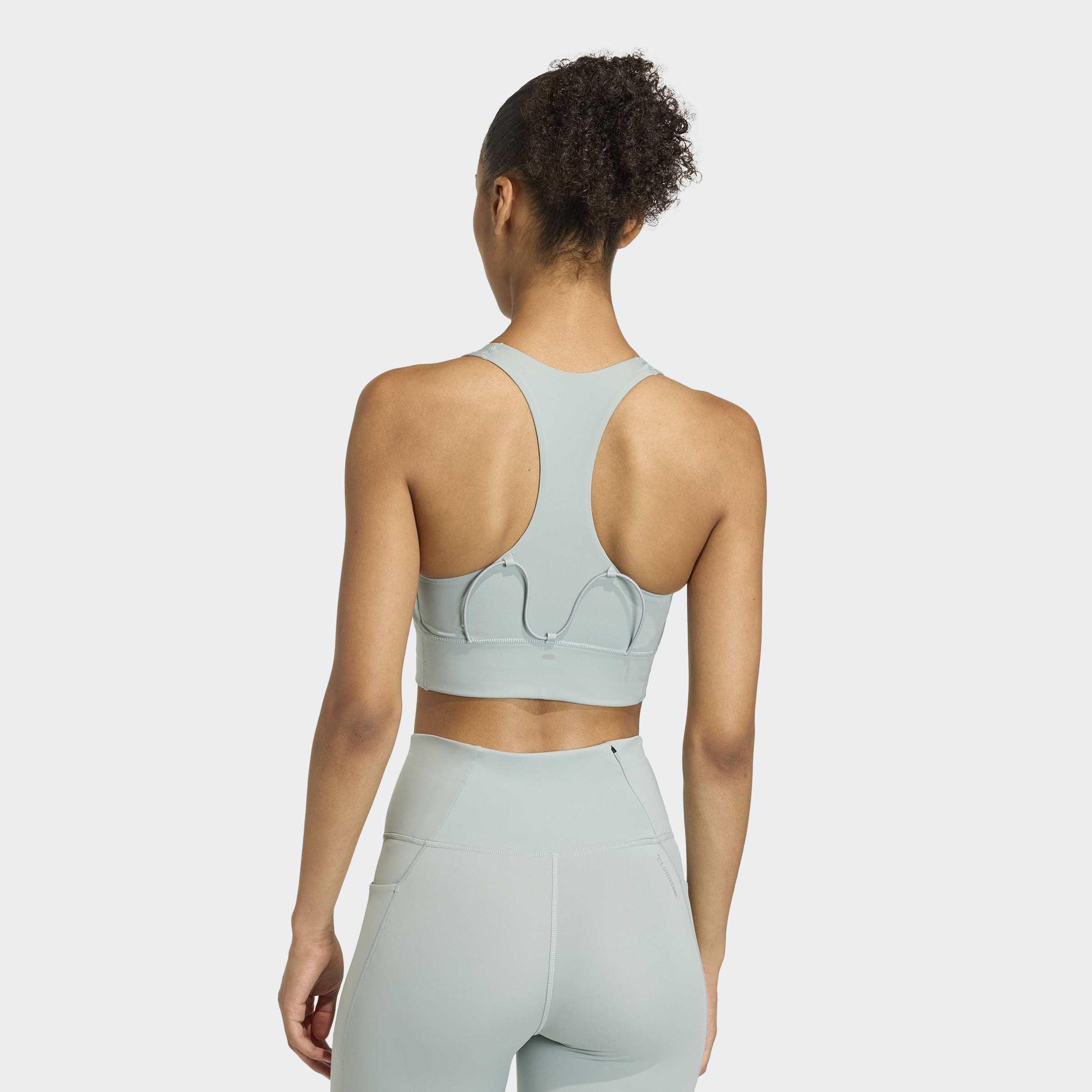 Adi365 Running Pocket Medium Support Bra, Green