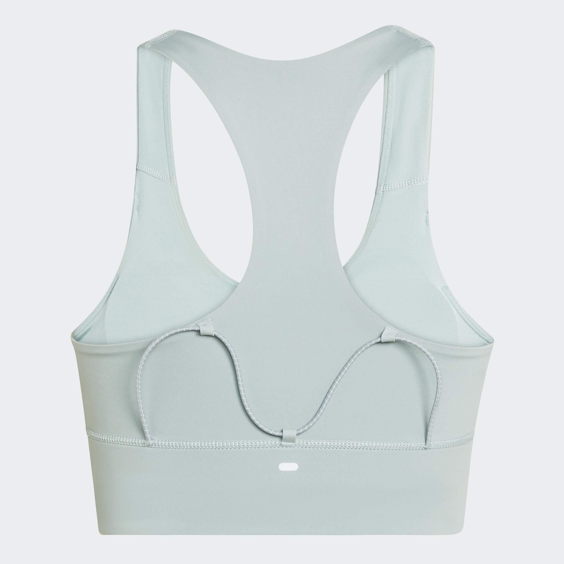 Adi365 Running Pocket Medium Support Bra, Green, A701_ONE, medium