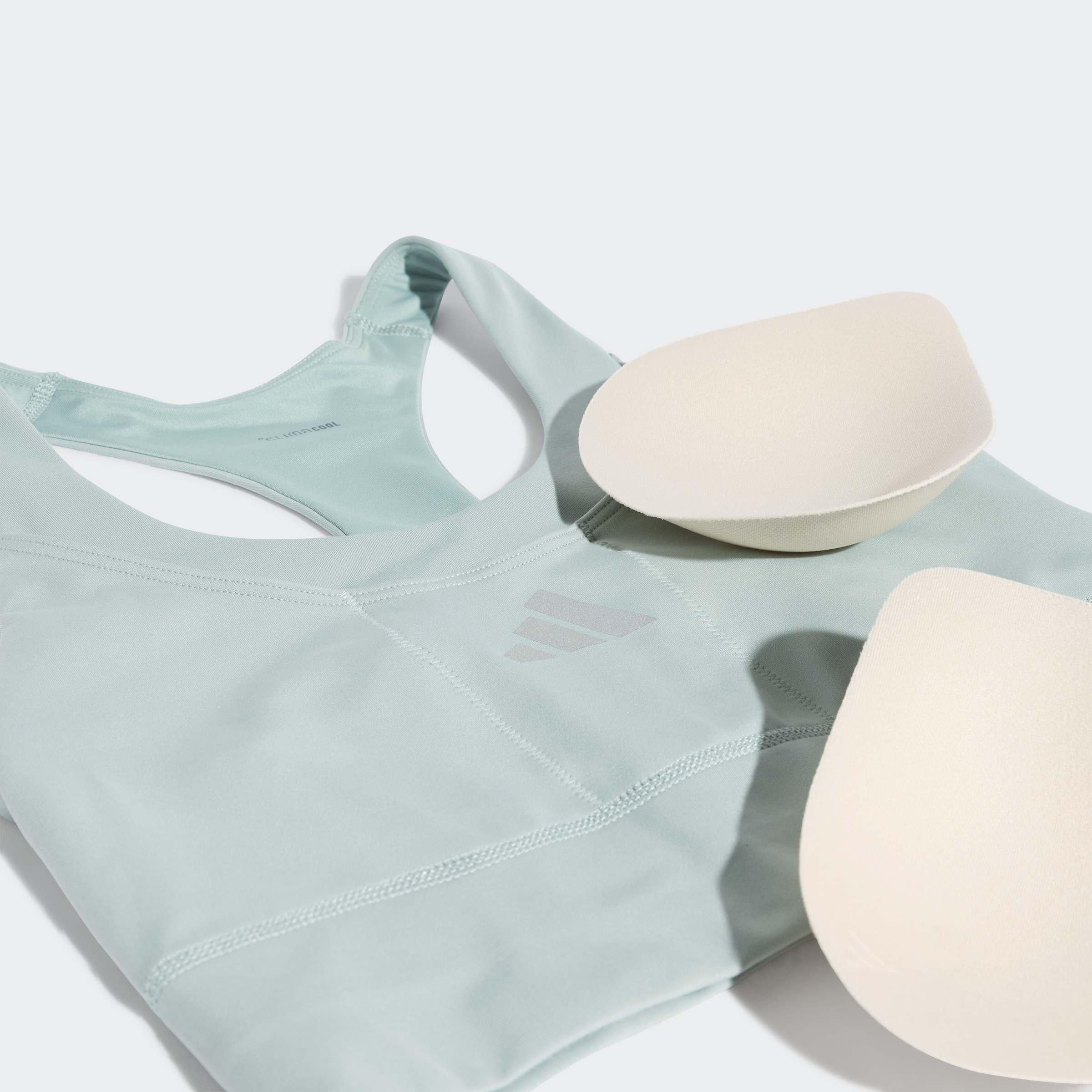 Adi365 Running Pocket Medium Support Bra, Green, A701_ONE, large image number 3