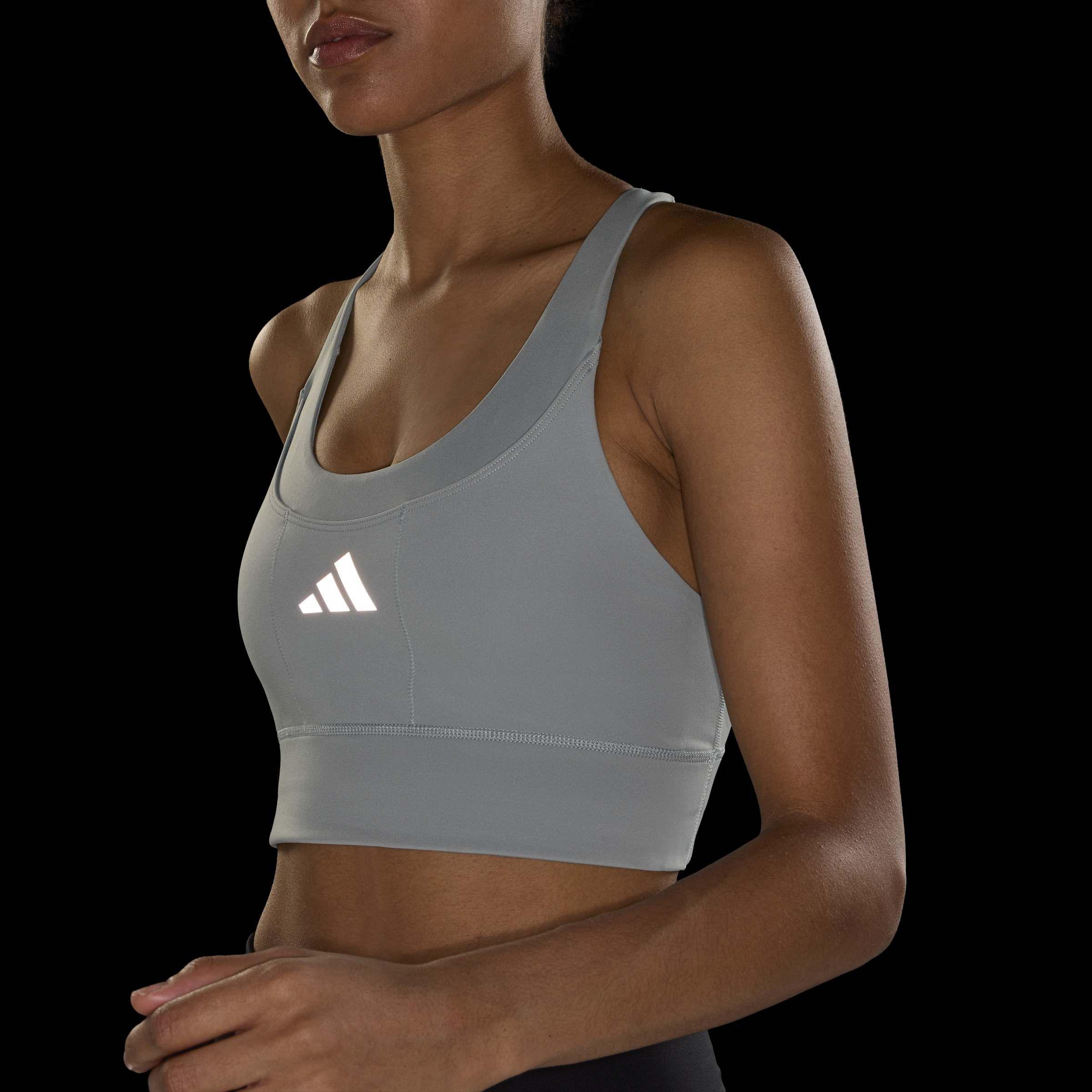 Adi365 Running Pocket Medium Support Bra, Green, A701_ONE, large image number 4