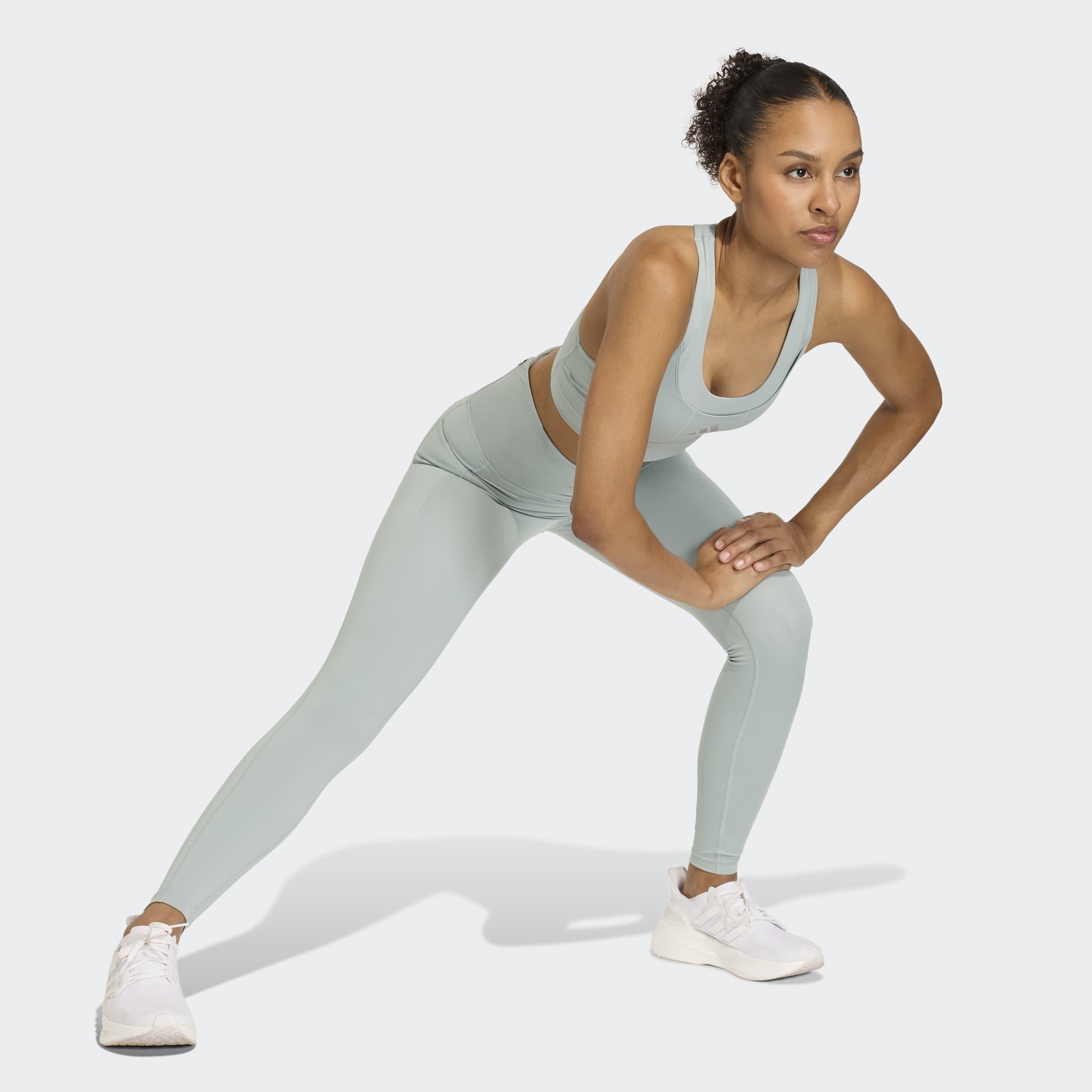 Adi365 Running Pocket Medium Support Bra, Green, A701_ONE, large image number 7