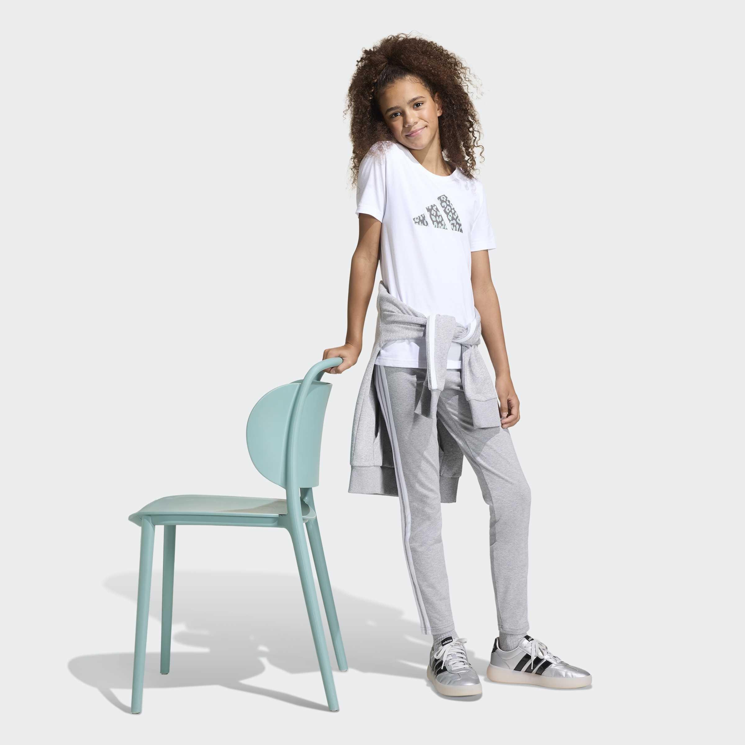 Kids Junior Girls Animal Print Graphic T-Shirt, White, A701_ONE, large image number 4