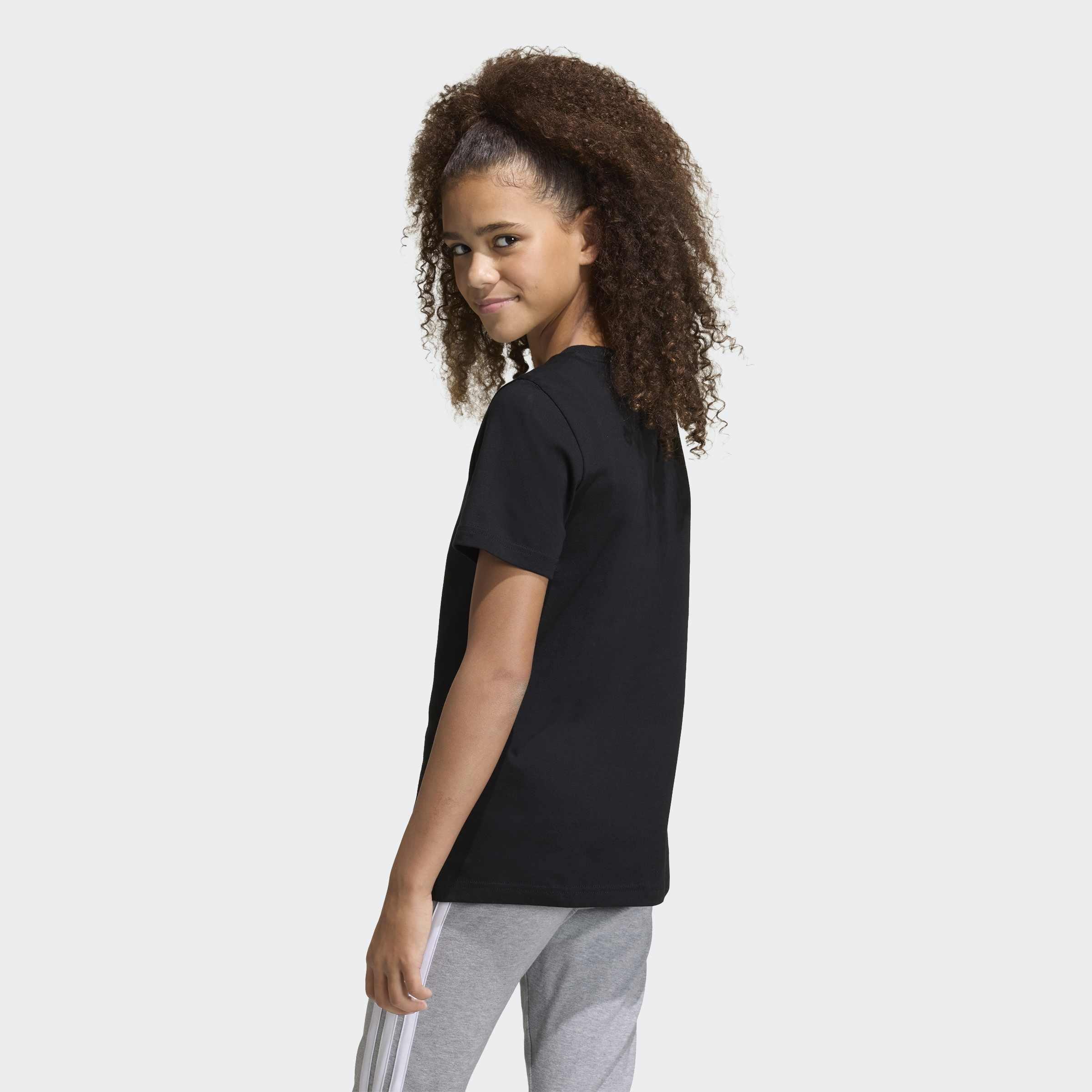 Kids Junior Girls Animal Print Graphic T-Shirt, Black