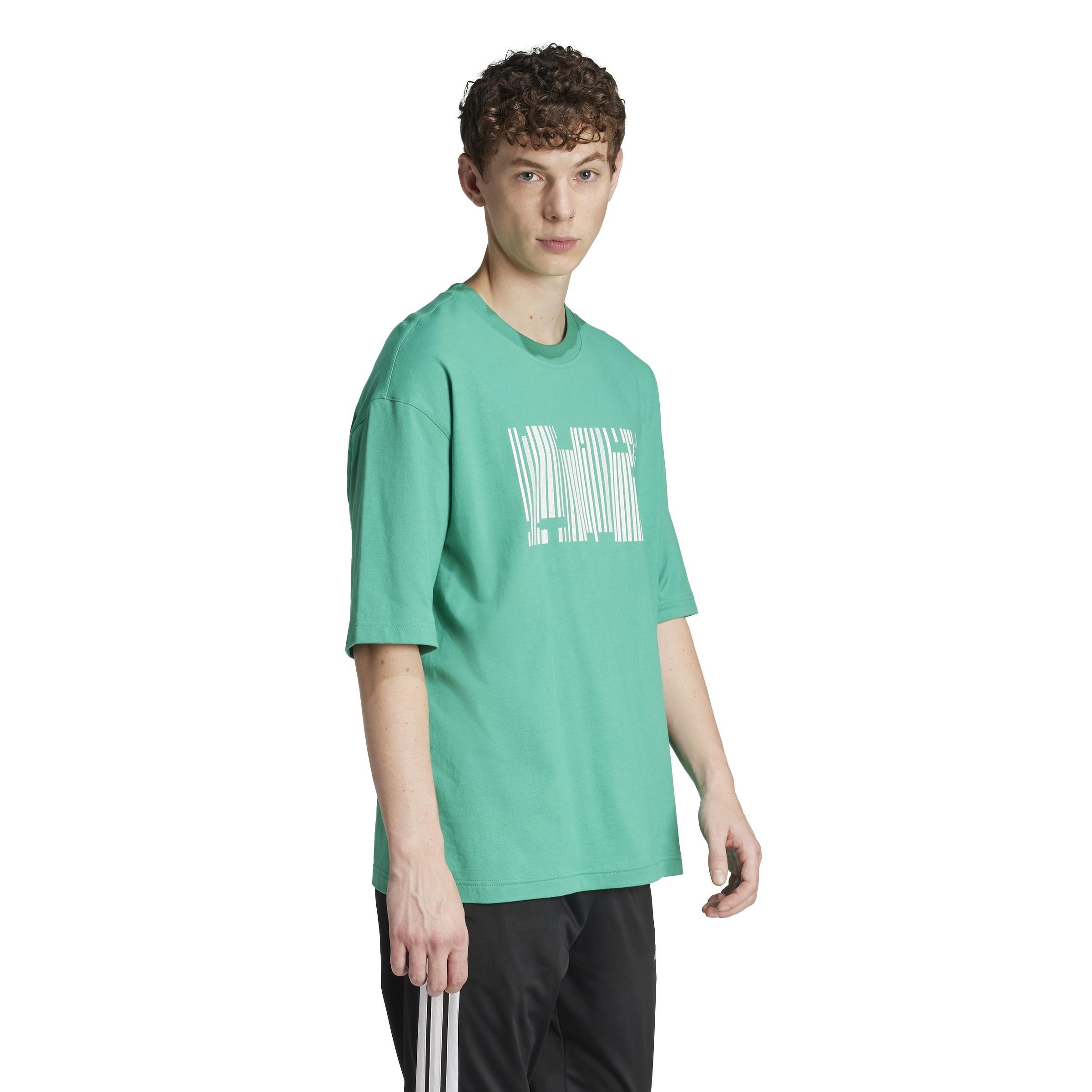 Unisex Emerging Harmony Graphic T-Shirt, Green, A701_ONE, large image number 2