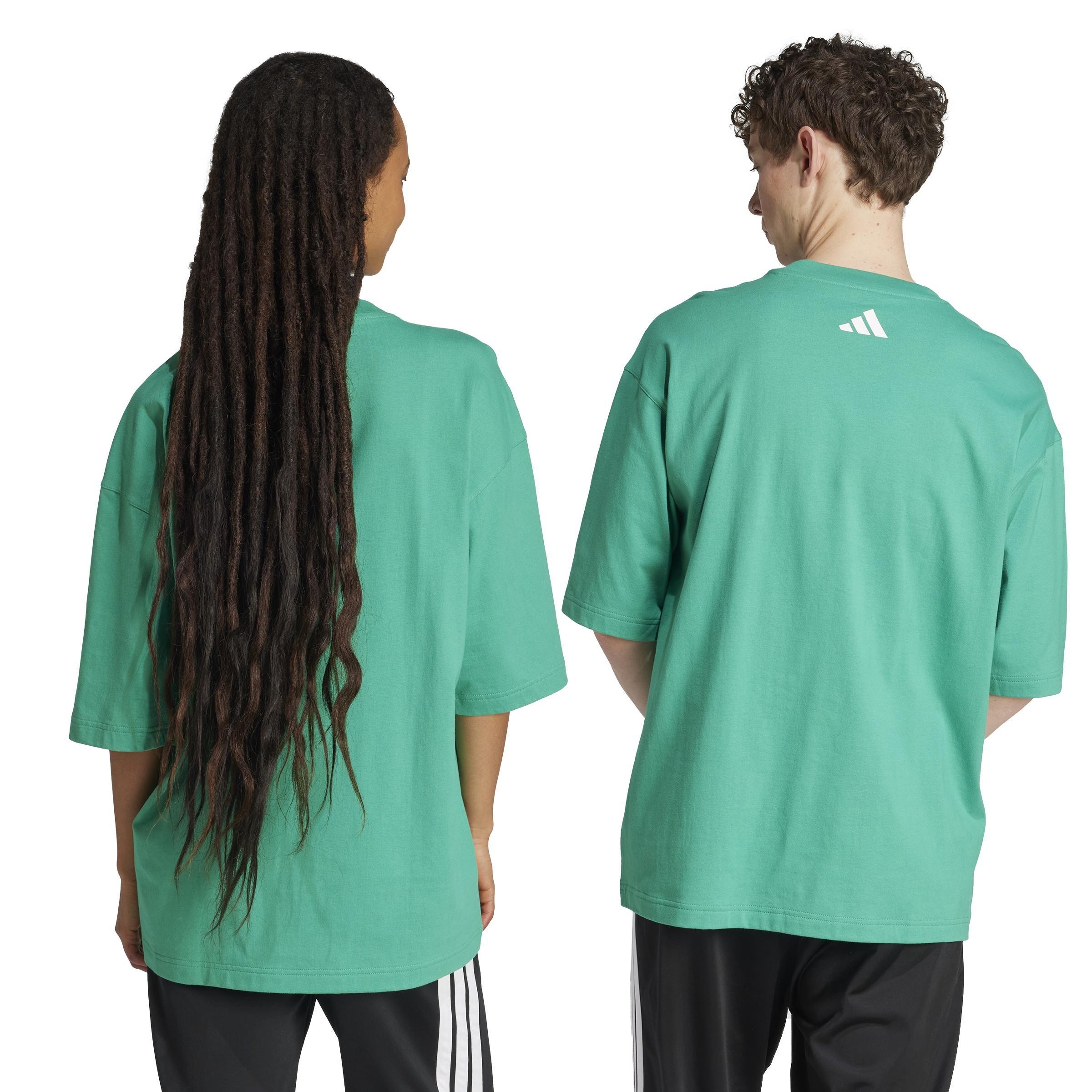 Unisex Emerging Harmony Graphic T-Shirt, Green, A701_ONE, large image number 3