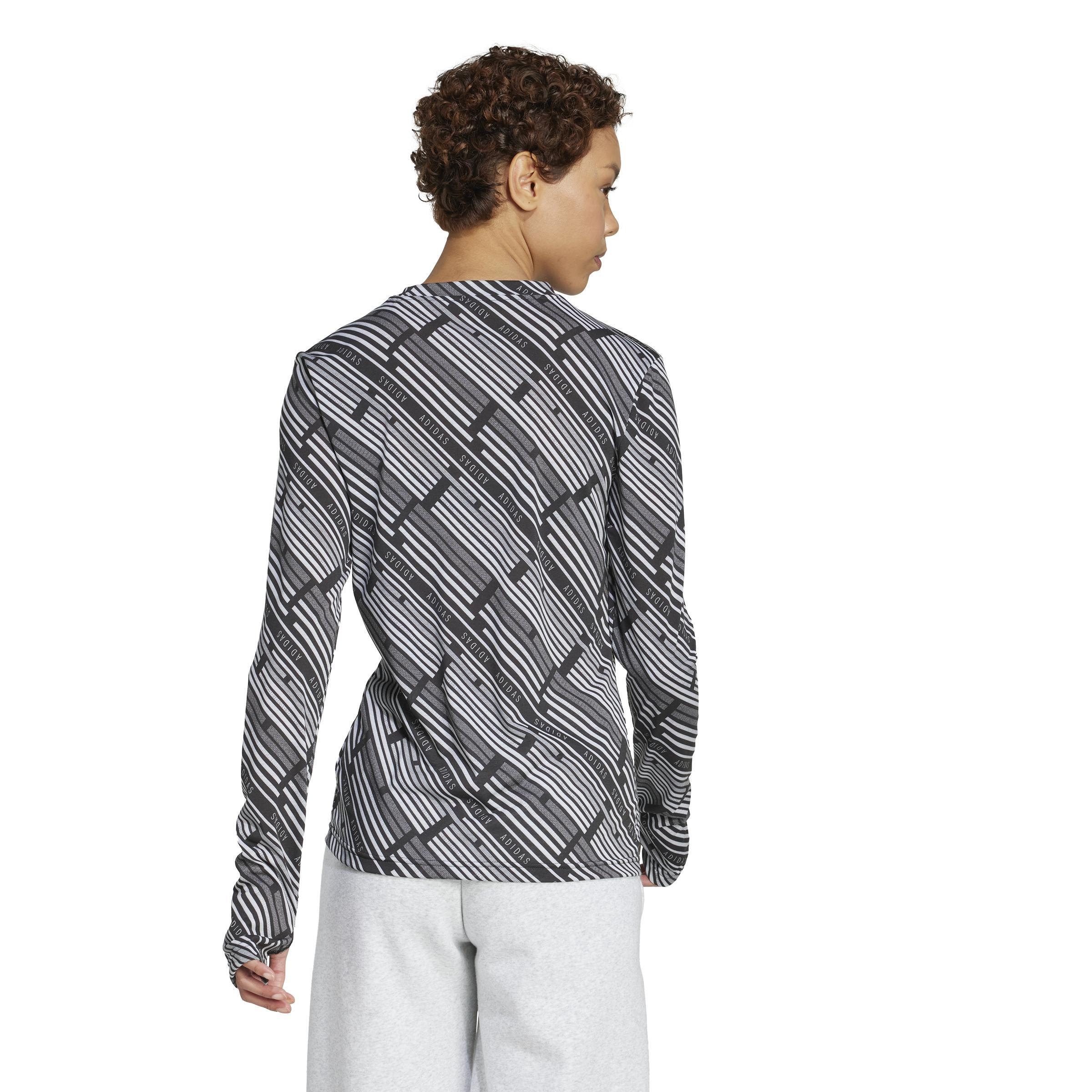 Emerging Harmony Long Sleeve Jersey Shirt, Black, , large image number 2
