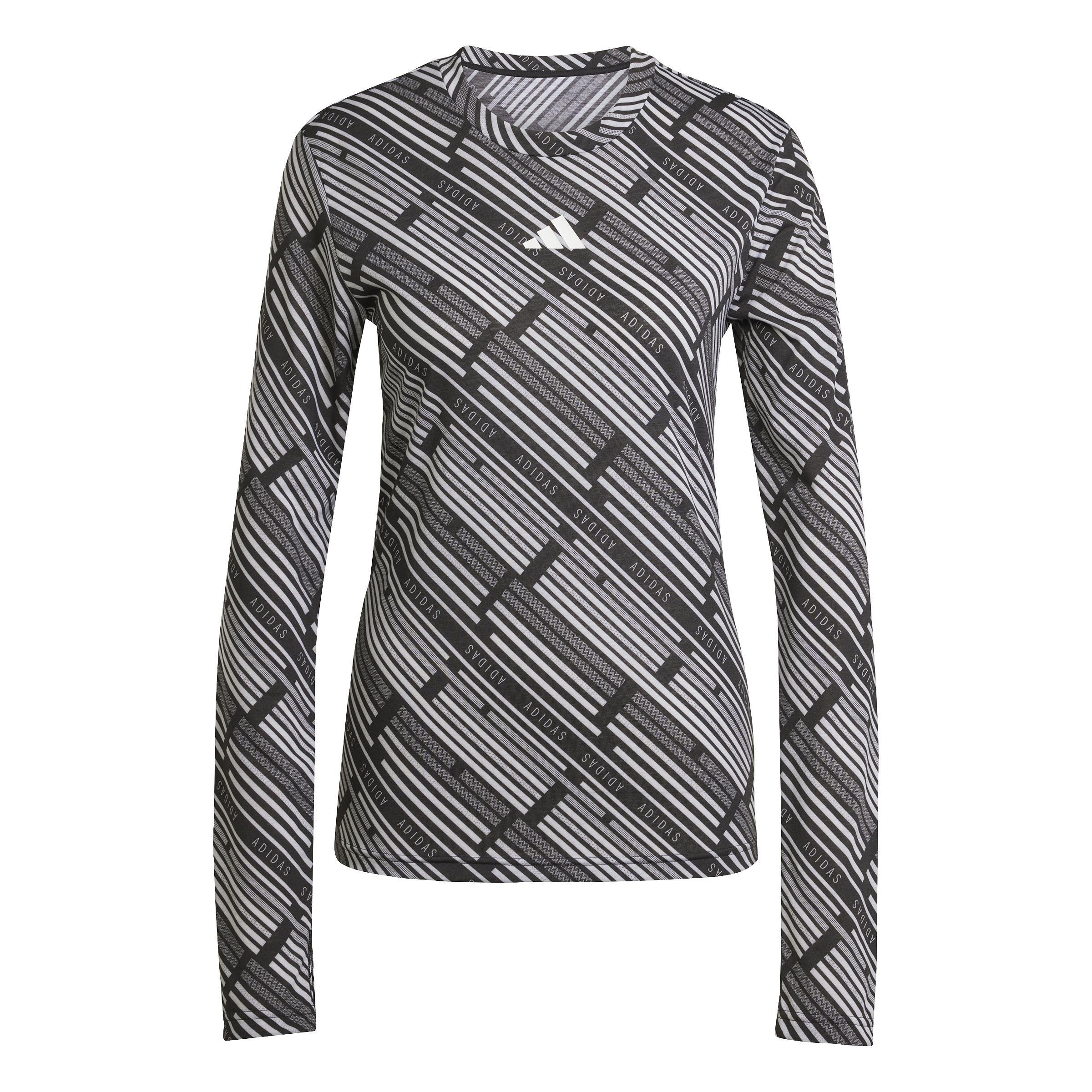 Emerging Harmony Long Sleeve Jersey Shirt, Black, A701_ONE, large image number 5