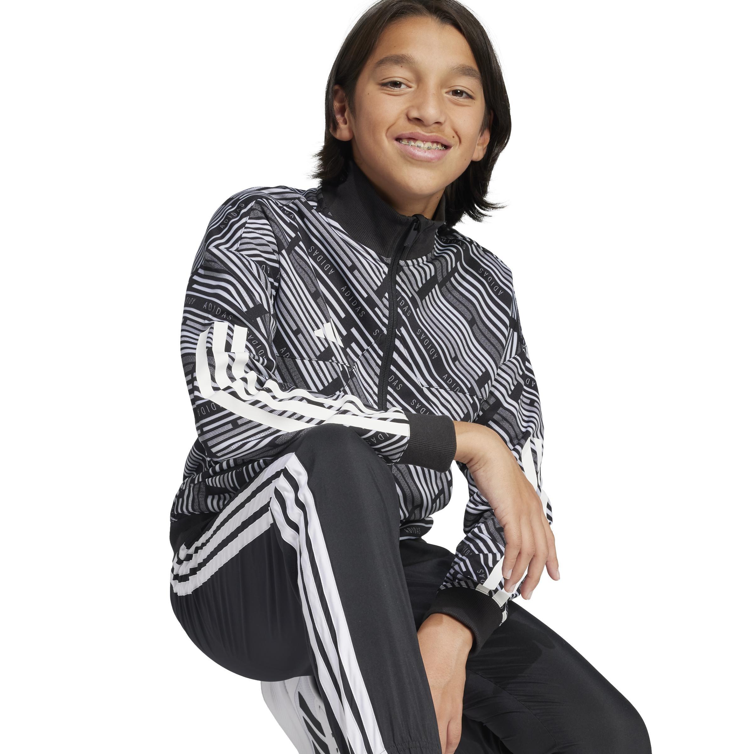 Unisex Emerging Harmony Tiro Track Jacket Kids, Black, A701_ONE, large image number 3