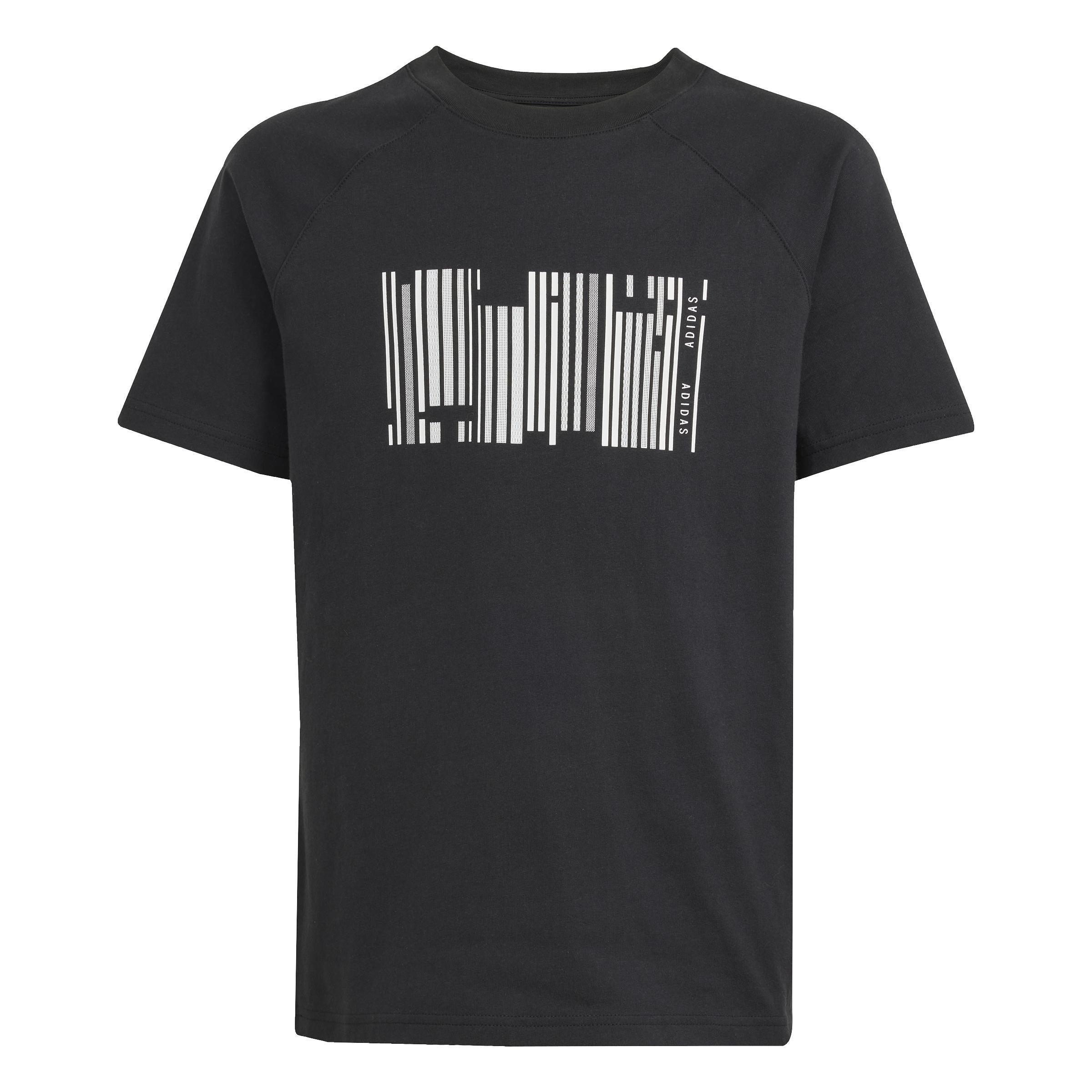 Unisex Kids Emerging Harmony Graphic T-Shirt, Black, , large image number 7