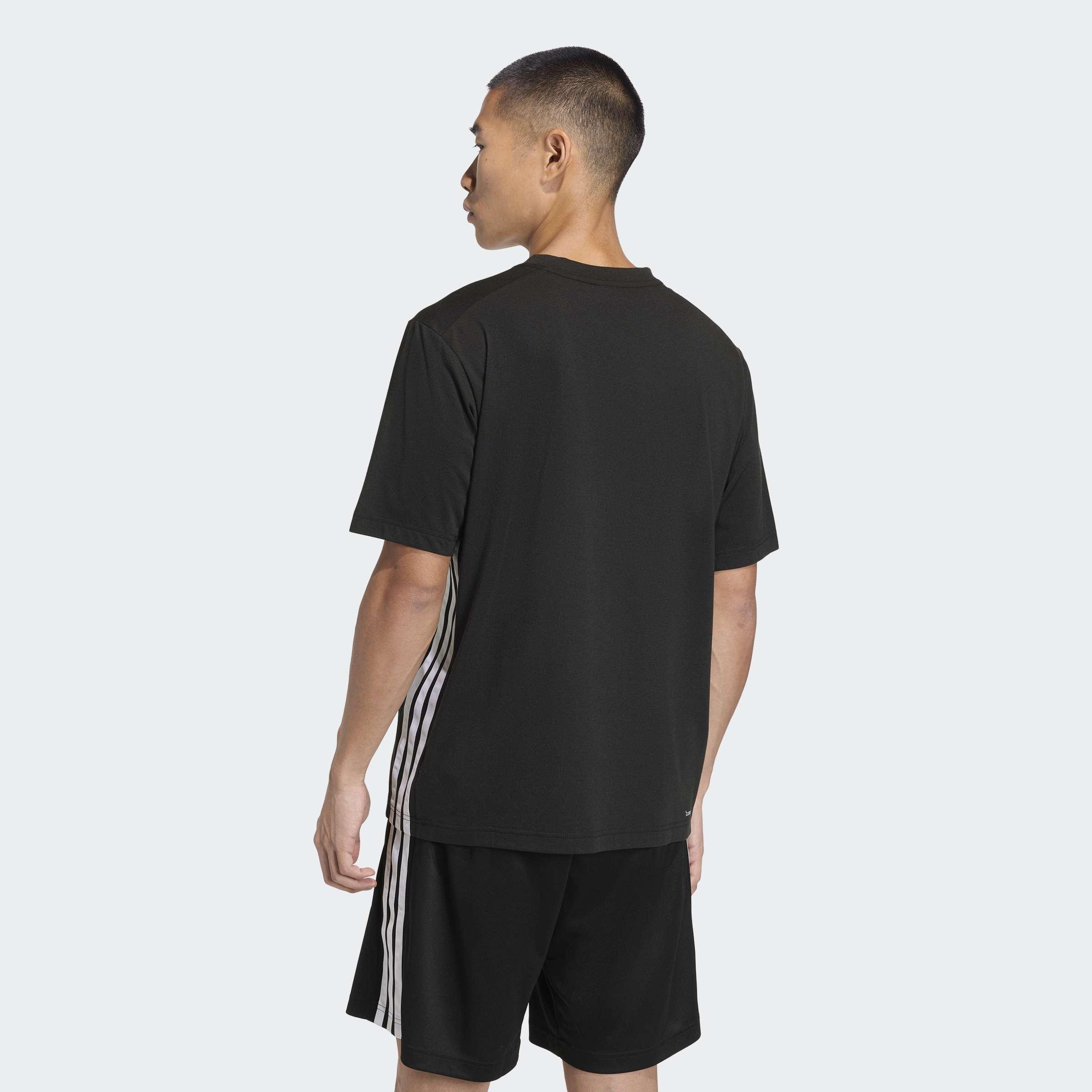Workout Essentials Feelready 3 Stripes T-Shirt, Black