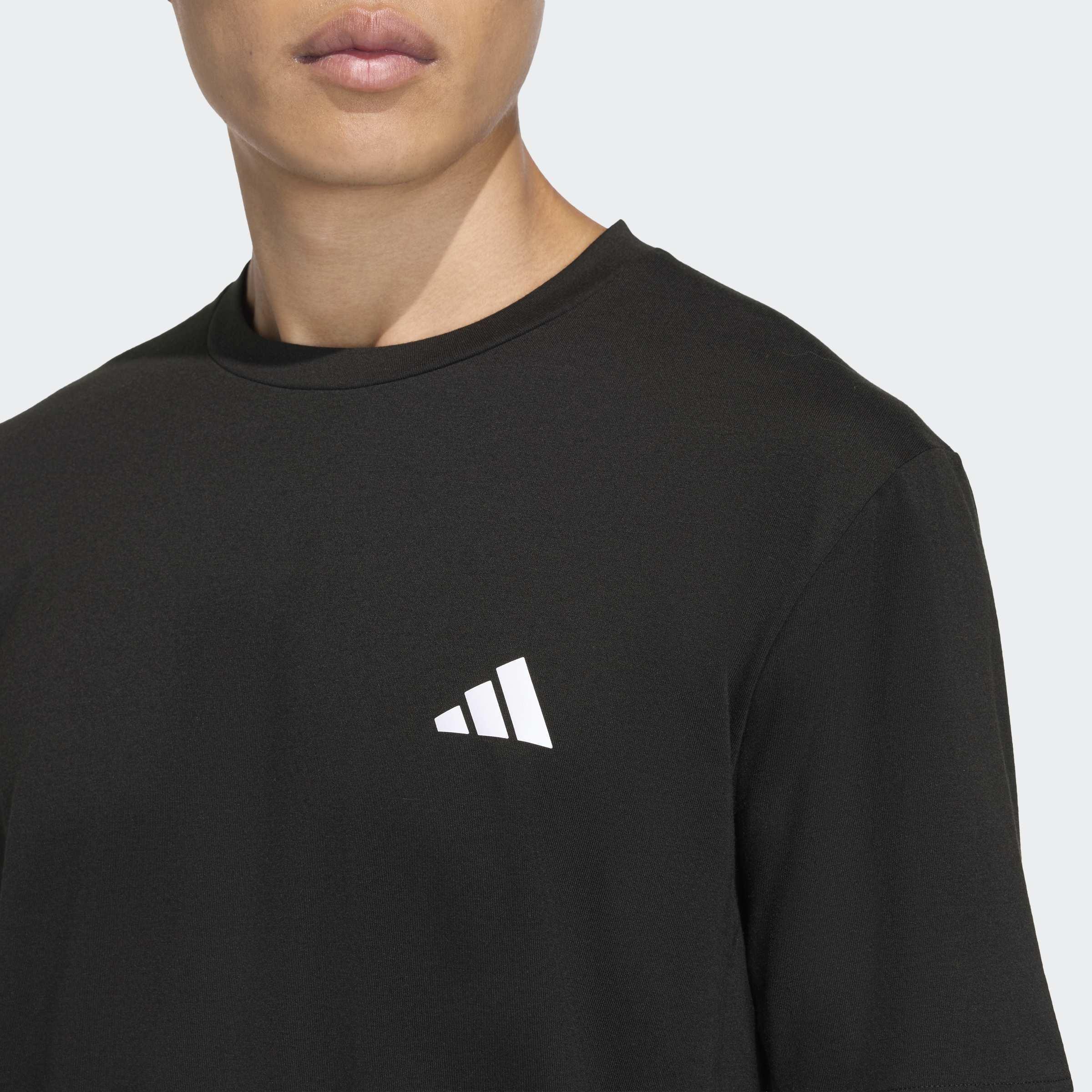 Workout Essentials Feelready 3 Stripes T-Shirt, Black, A701_ONE, large image number 2