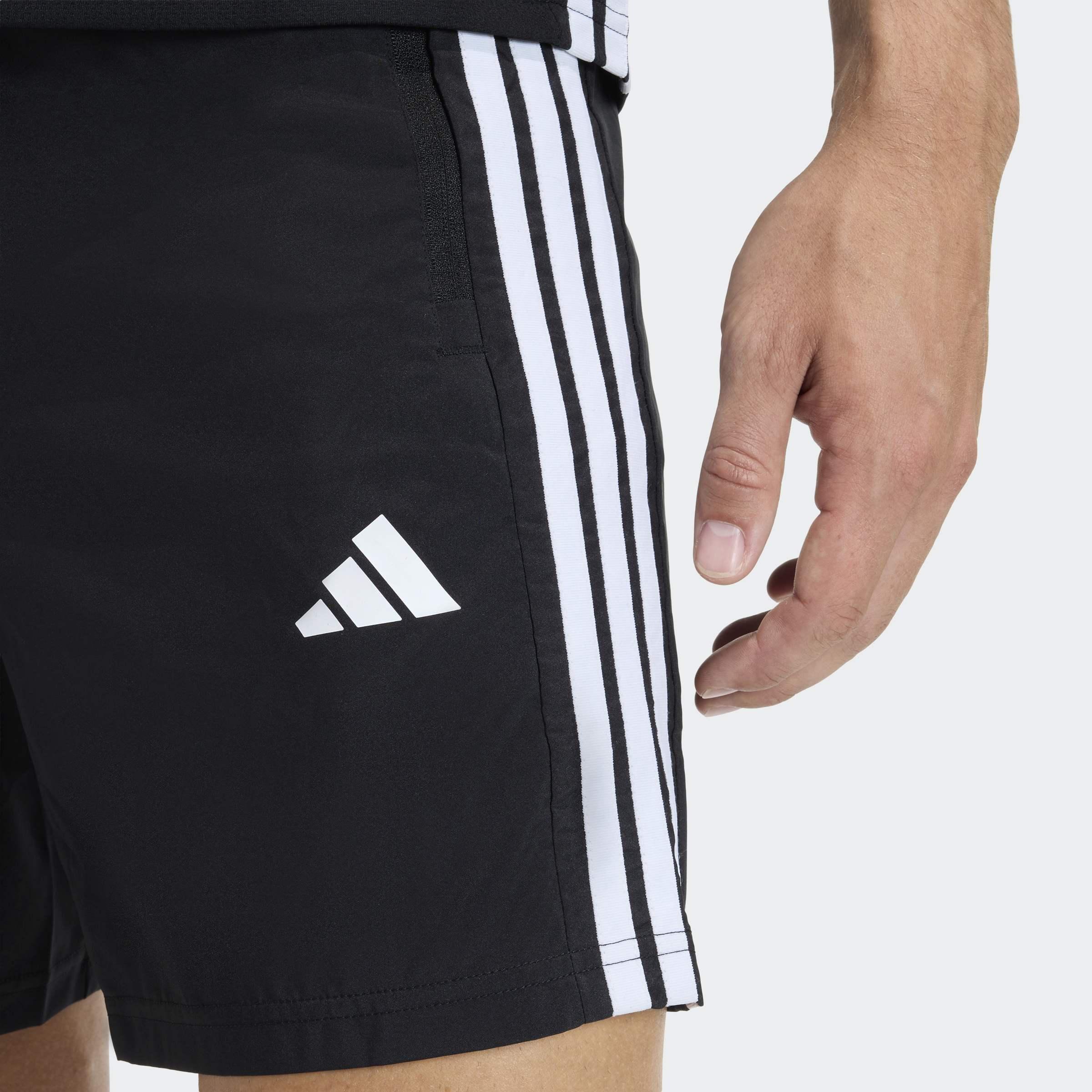 Workout Essentials Base 3 Stripes Woven Short, Black, A701_ONE, large image number 2