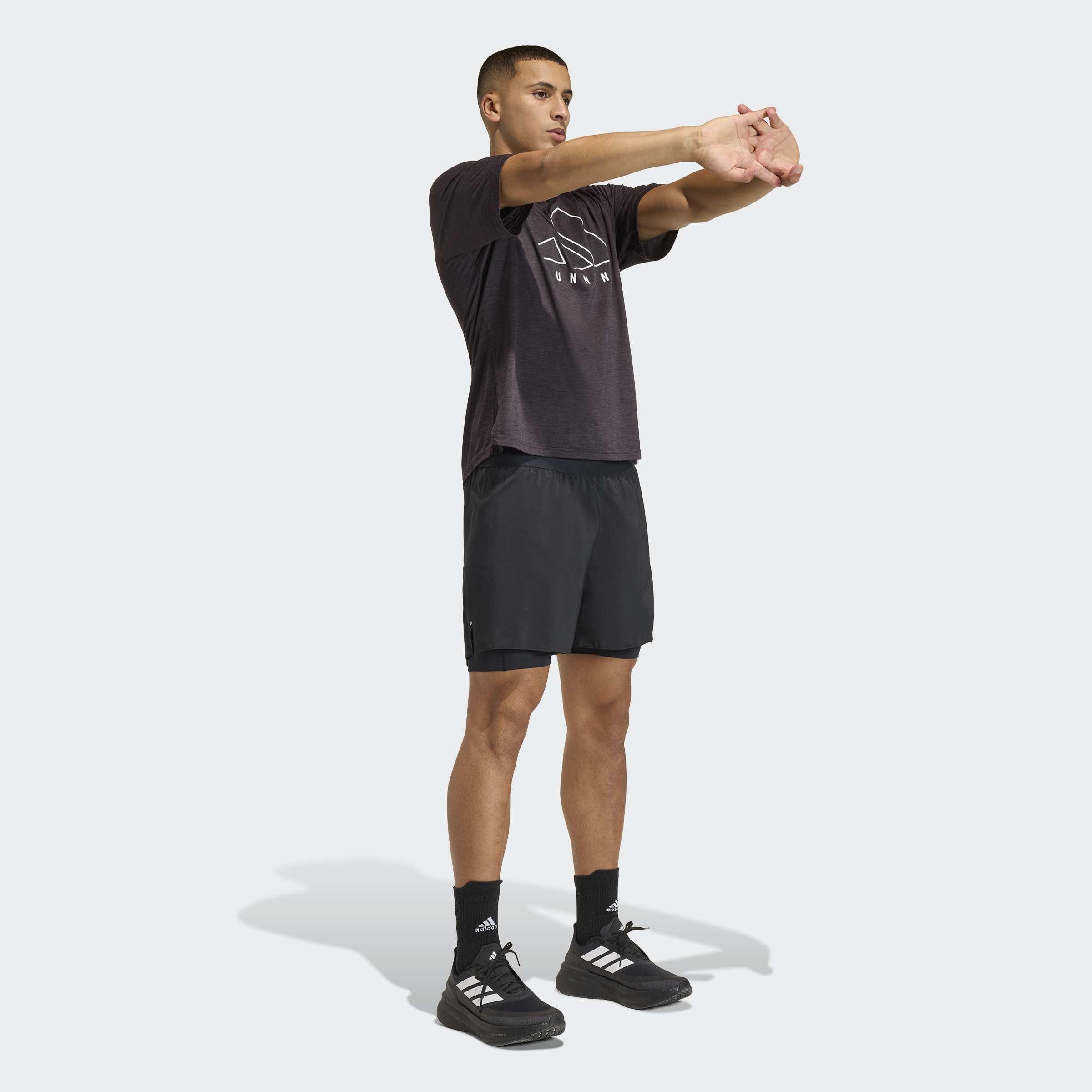 Adi365 Running Essentials 2In1 Shorts, Black, A701_ONE, large image number 5