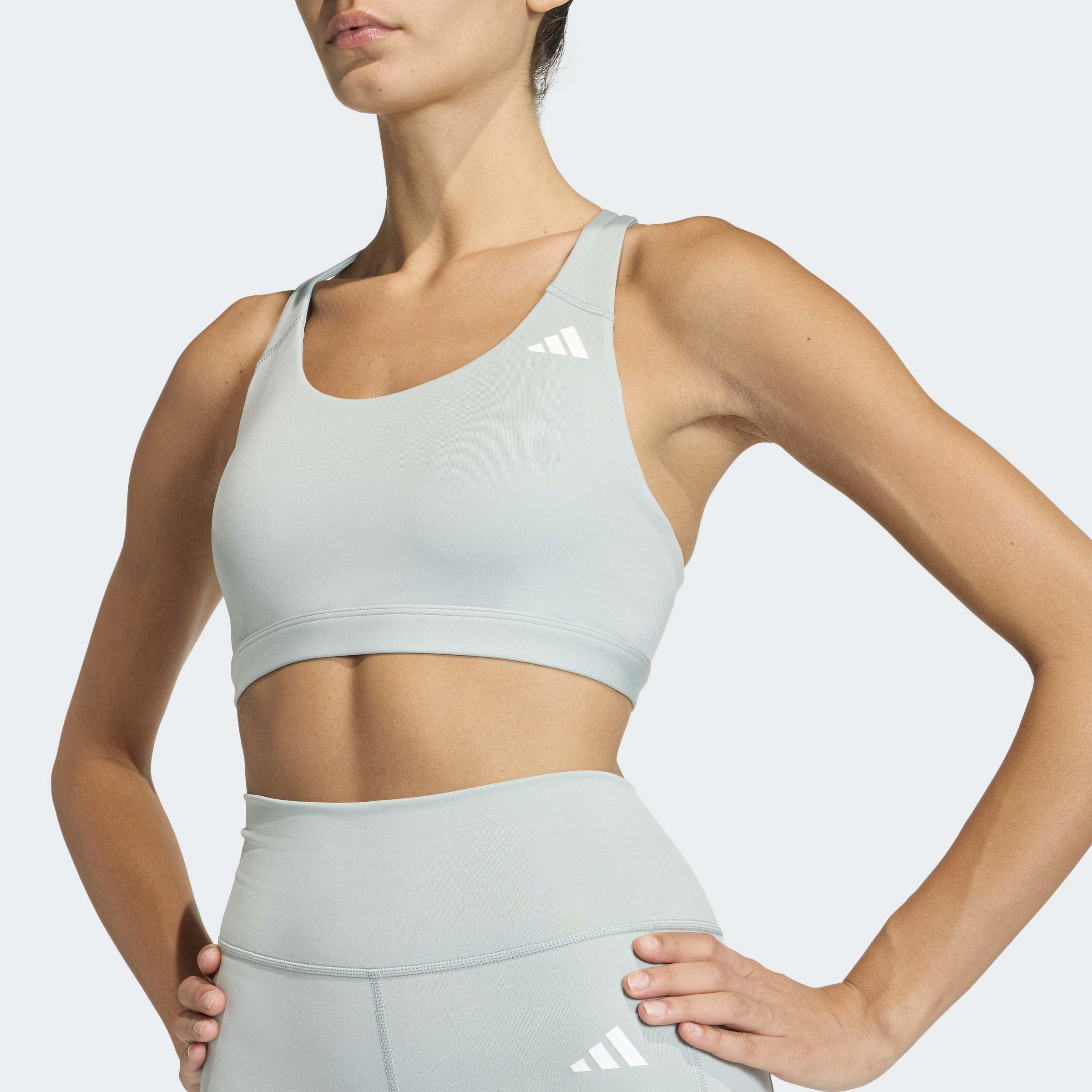 Optime Essentials Workout Medium Support Bra, Green, A701_ONE, large image number 2
