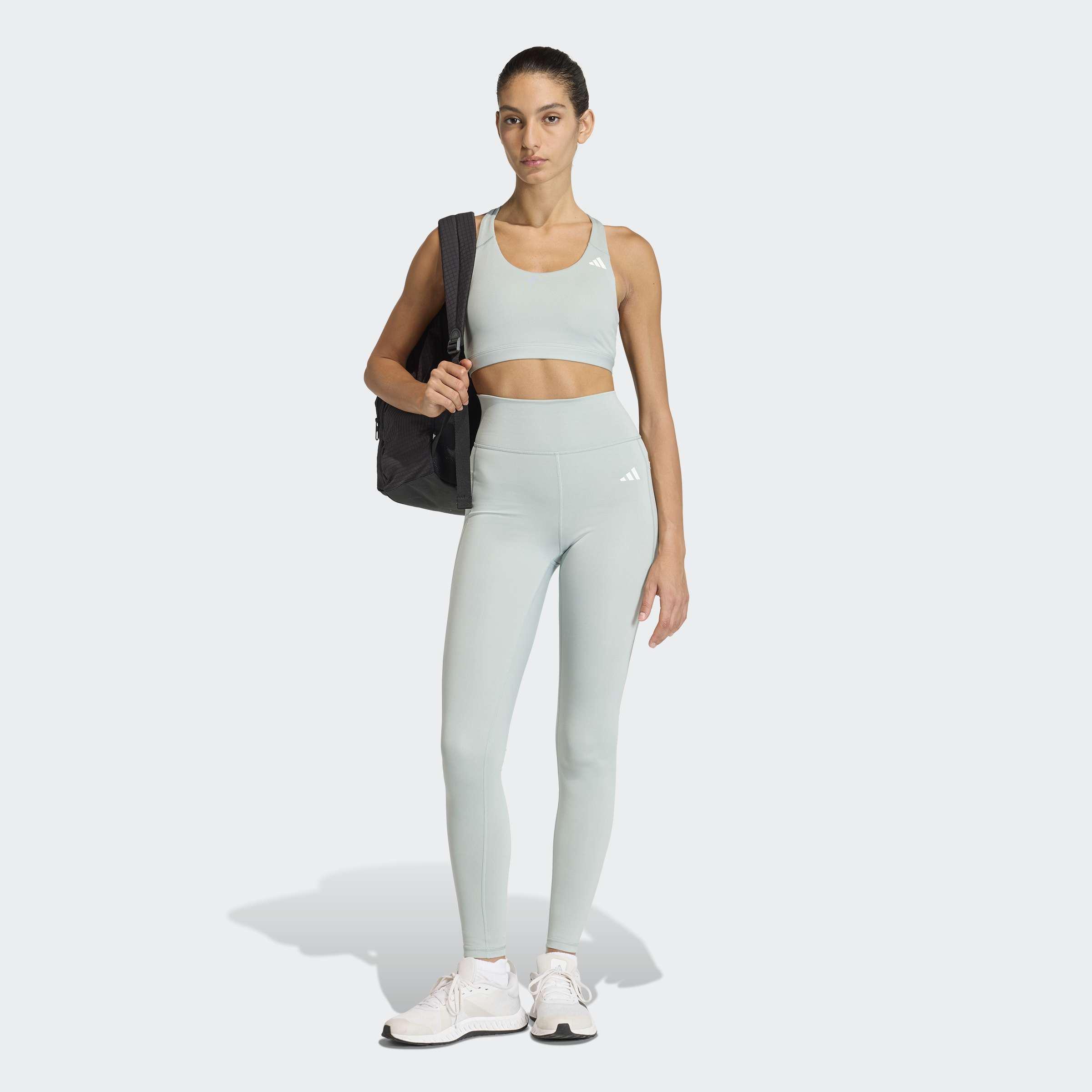 Optime Essentials Workout Medium Support Bra, Green, A701_ONE, large image number 5